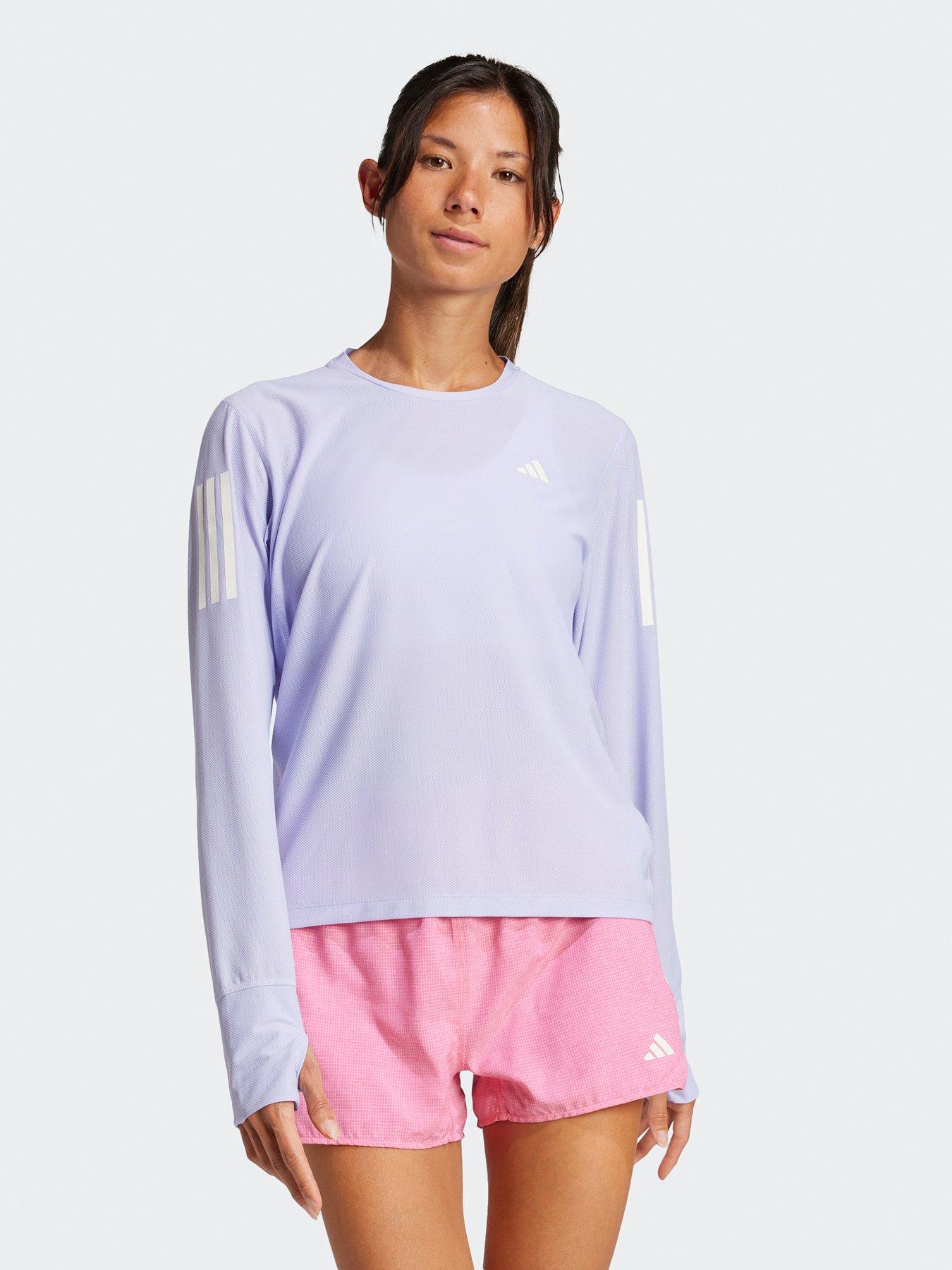 Image 1 of 5 of adidas Womens Running Own The Run Long Sleeve Top - Purple
