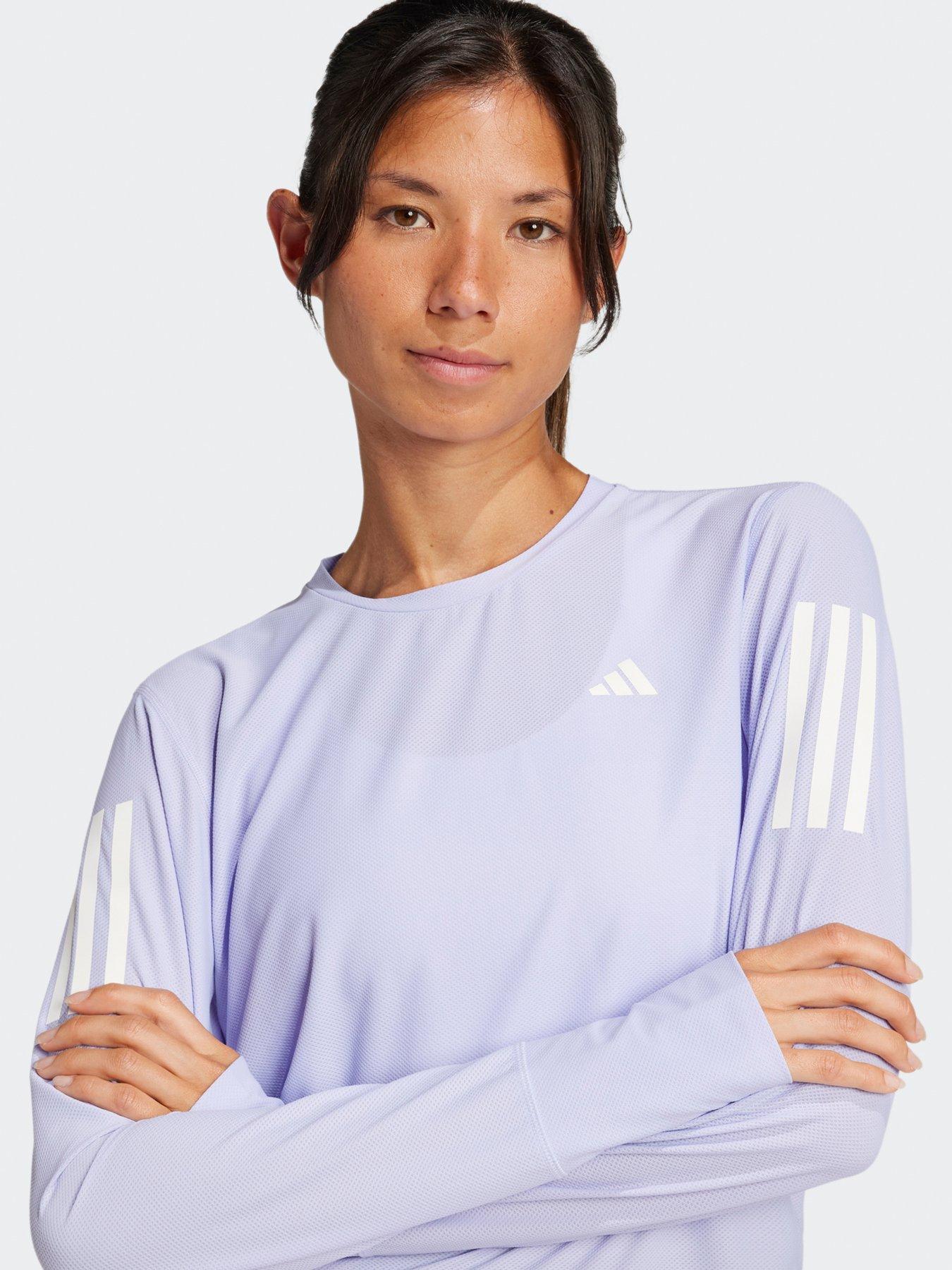 Image 5 of 5 of adidas Womens Running Own The Run Long Sleeve Top - Purple