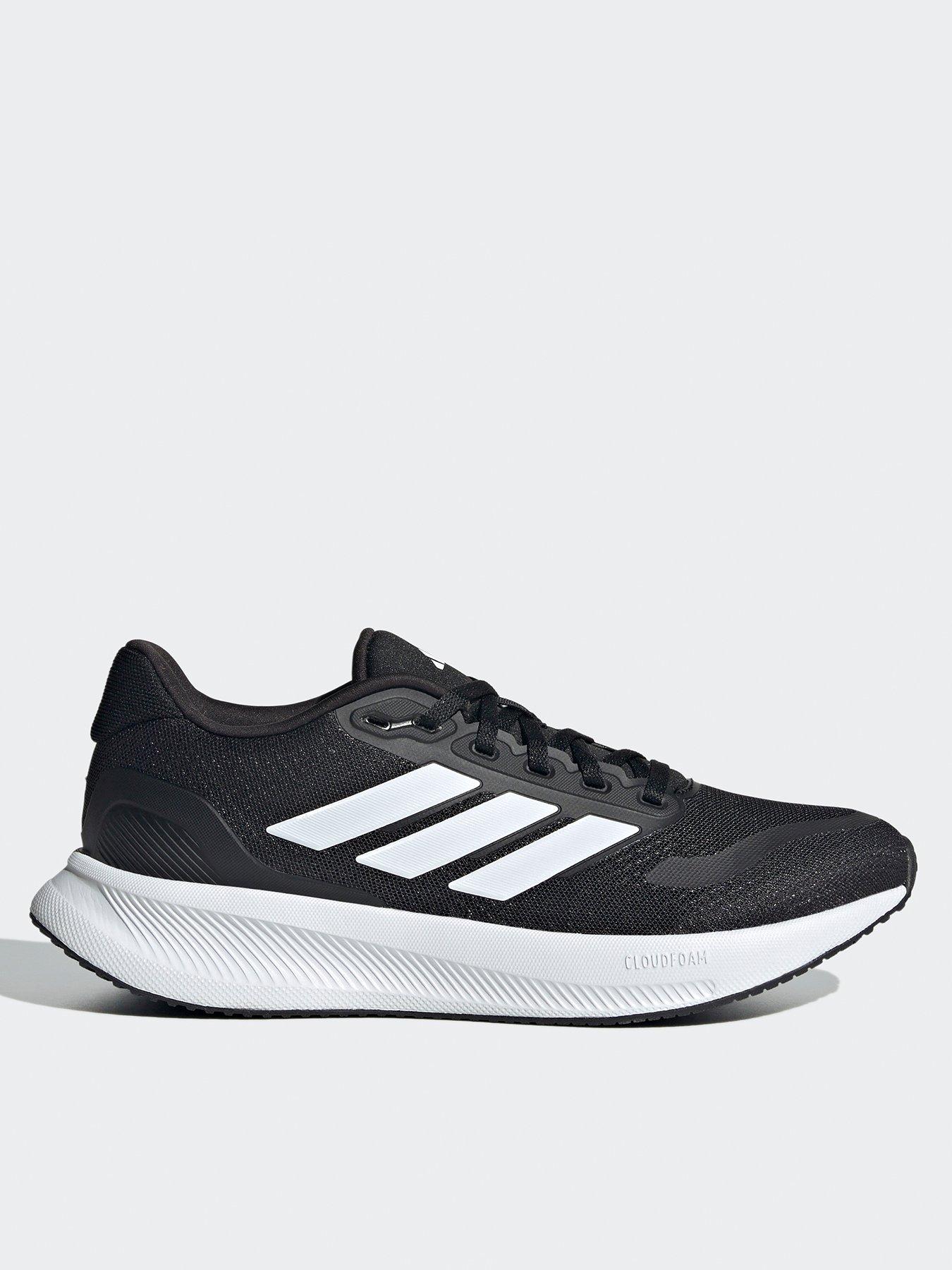 adidas Womens Running Runfalcon Wide Fit Trainers Black/White