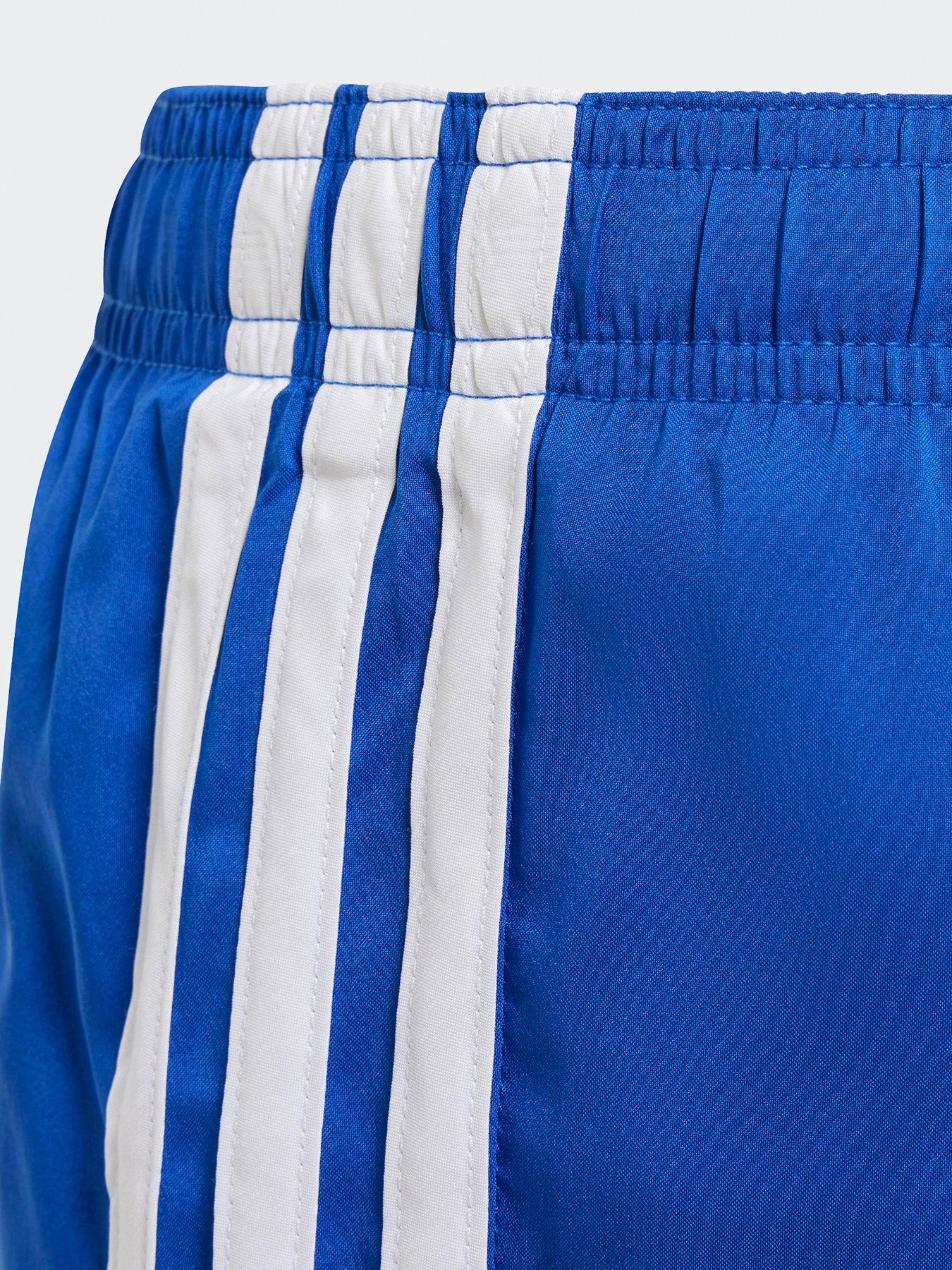 Image 5 of 5 of adidas Kids Boys 3 Stripe Swim Shorts - Royal Blue/White