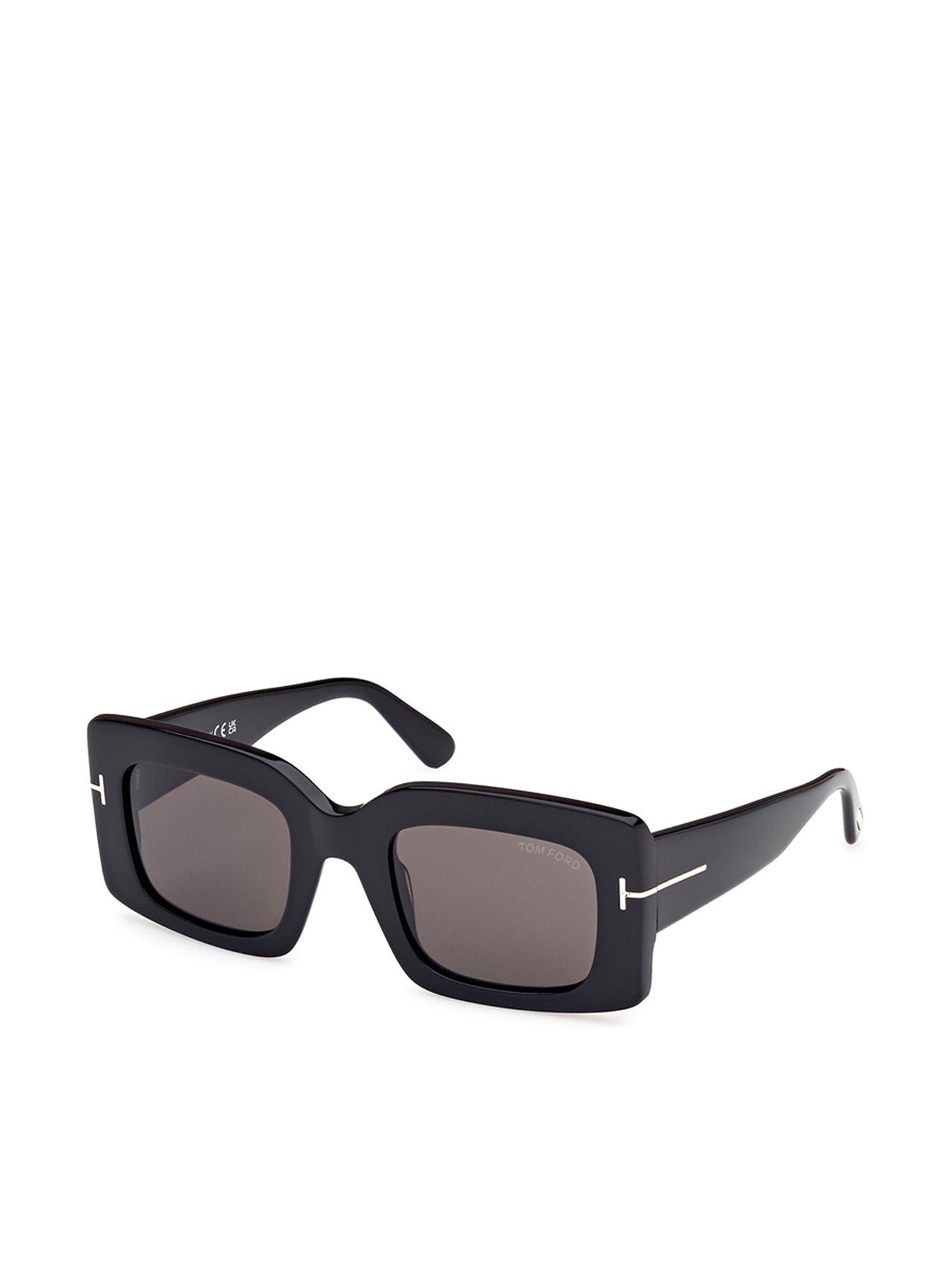 Image 1 of 4 of Tom Ford Brigitta Rectangular Sunglasses - Black