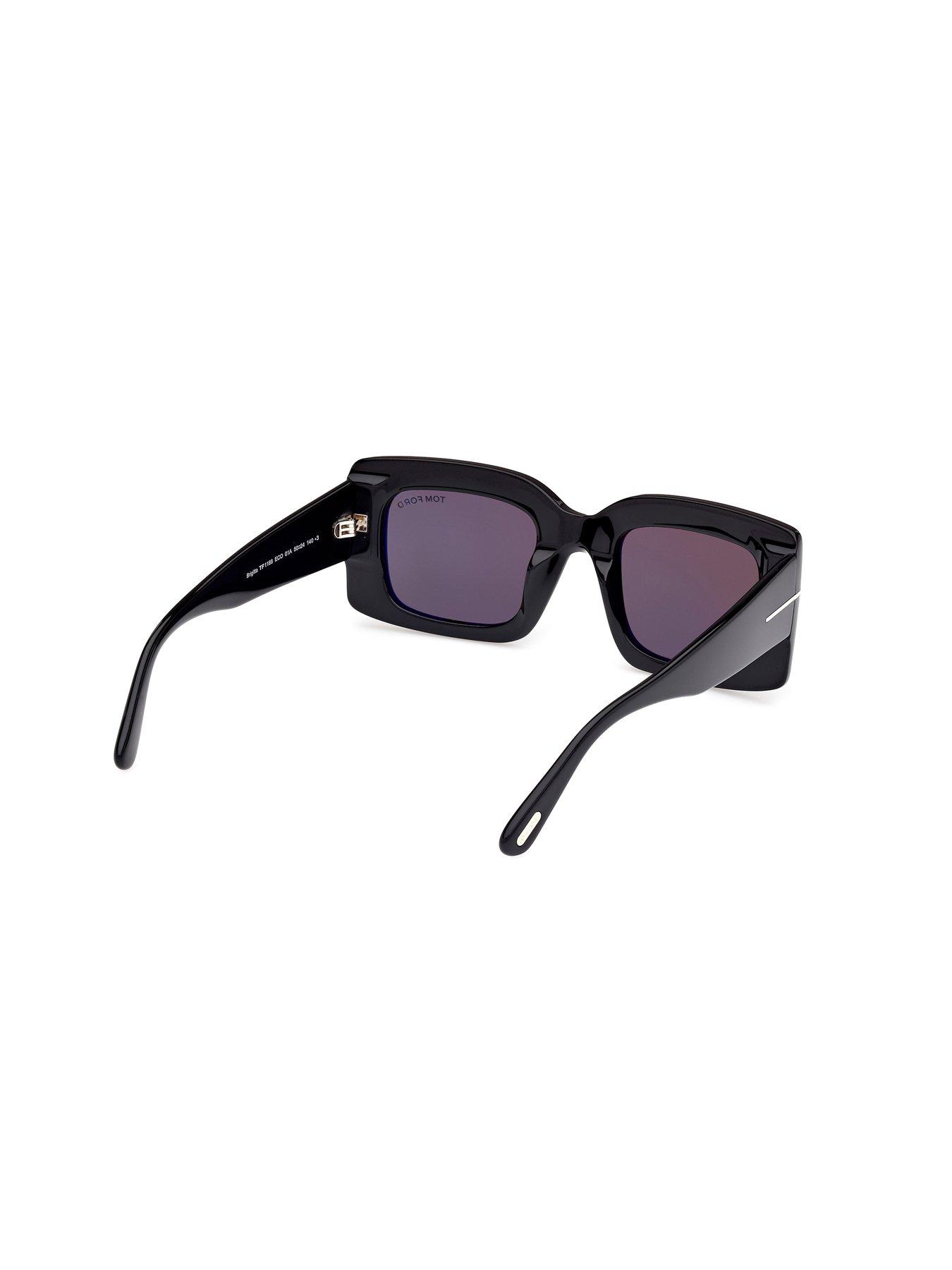 Image 3 of 4 of Tom Ford Brigitta Rectangular Sunglasses - Black