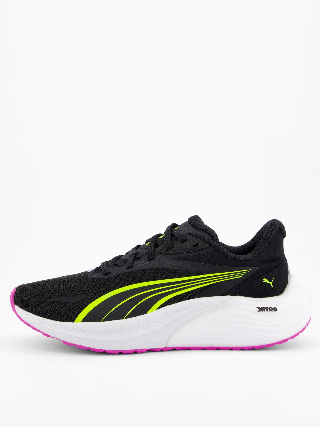 undefined Womens Running Electrify Nitro 4 Trainers -  Puma Black/Yellow Alert