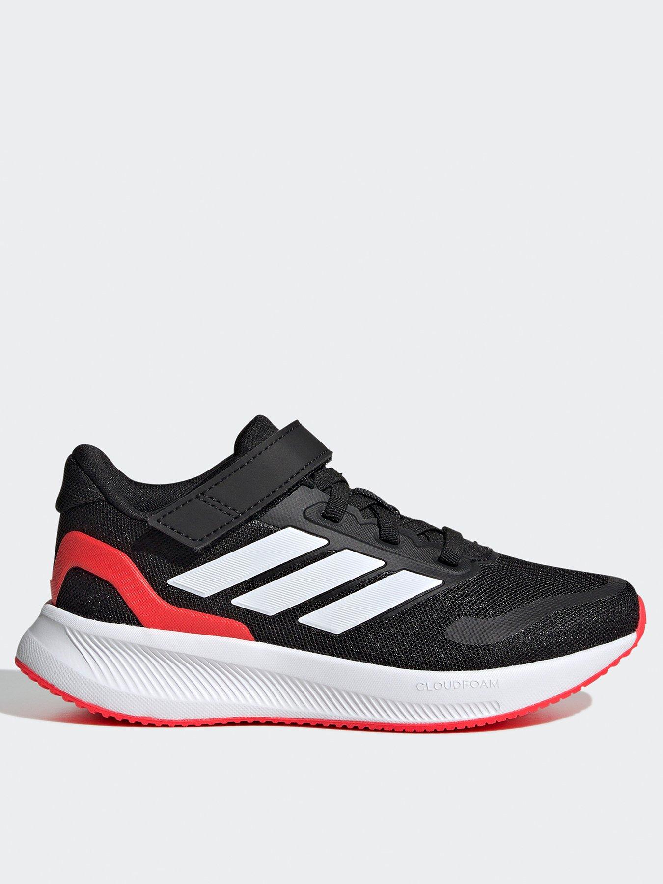 undefined Boys Kids Runfalcon 5 Trainers - Black/White/Red
