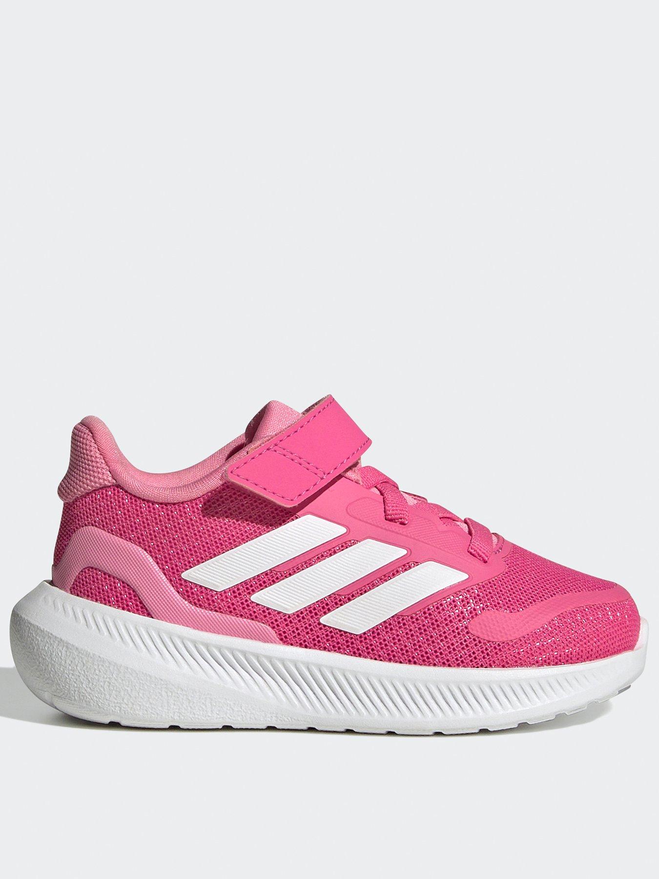 adidas Girls Infant Runfalcon 5 Trainers - Pink, Magenta/White/Pink, Size 6 Younger