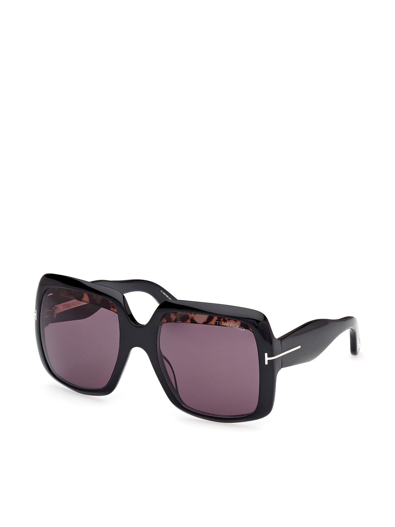 undefined Aurora Square Sunglasses - Shiny Black