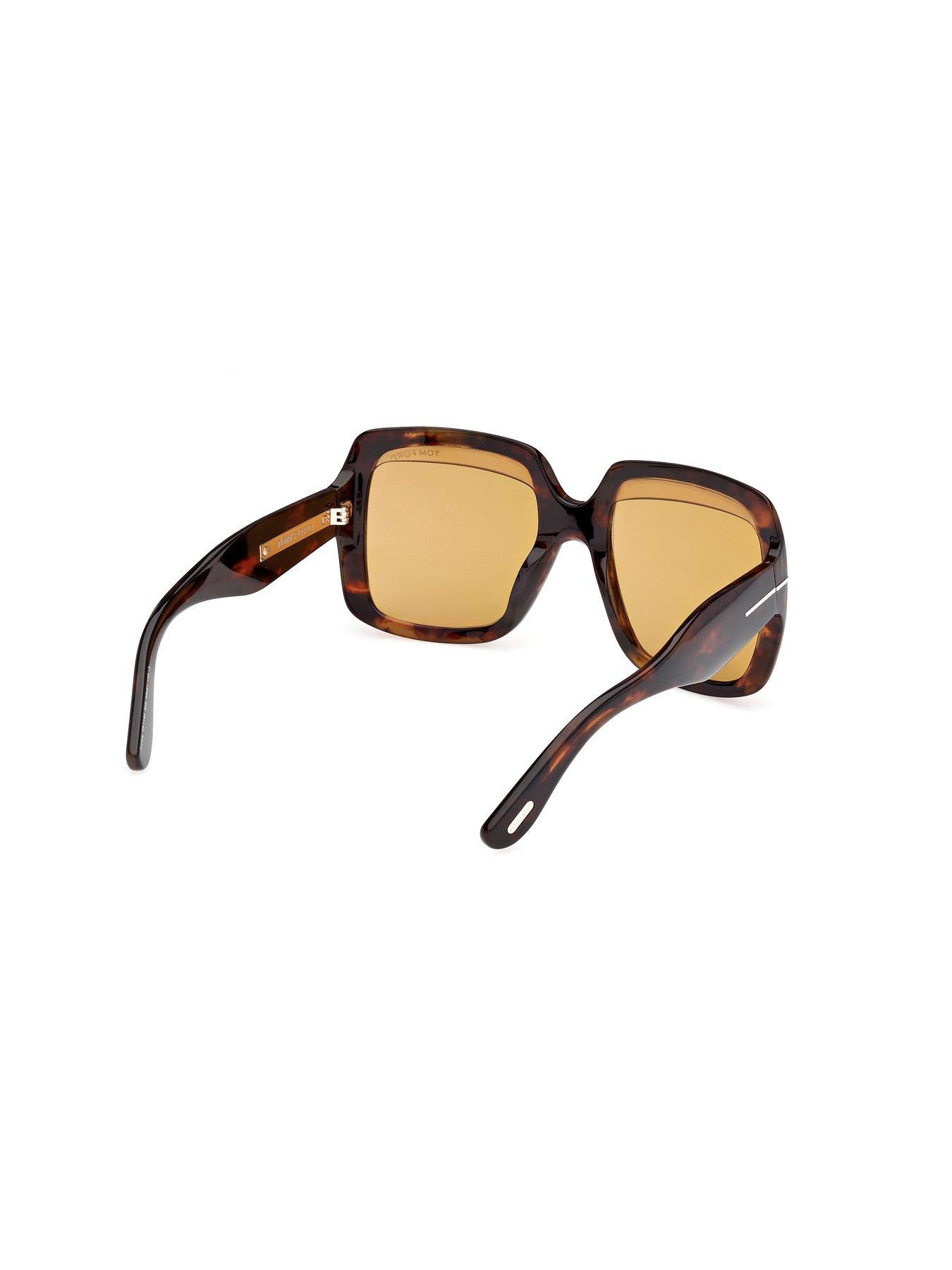 Image 3 of 4 of Tom Ford Aurora Square Sunglasses - Dark Havana