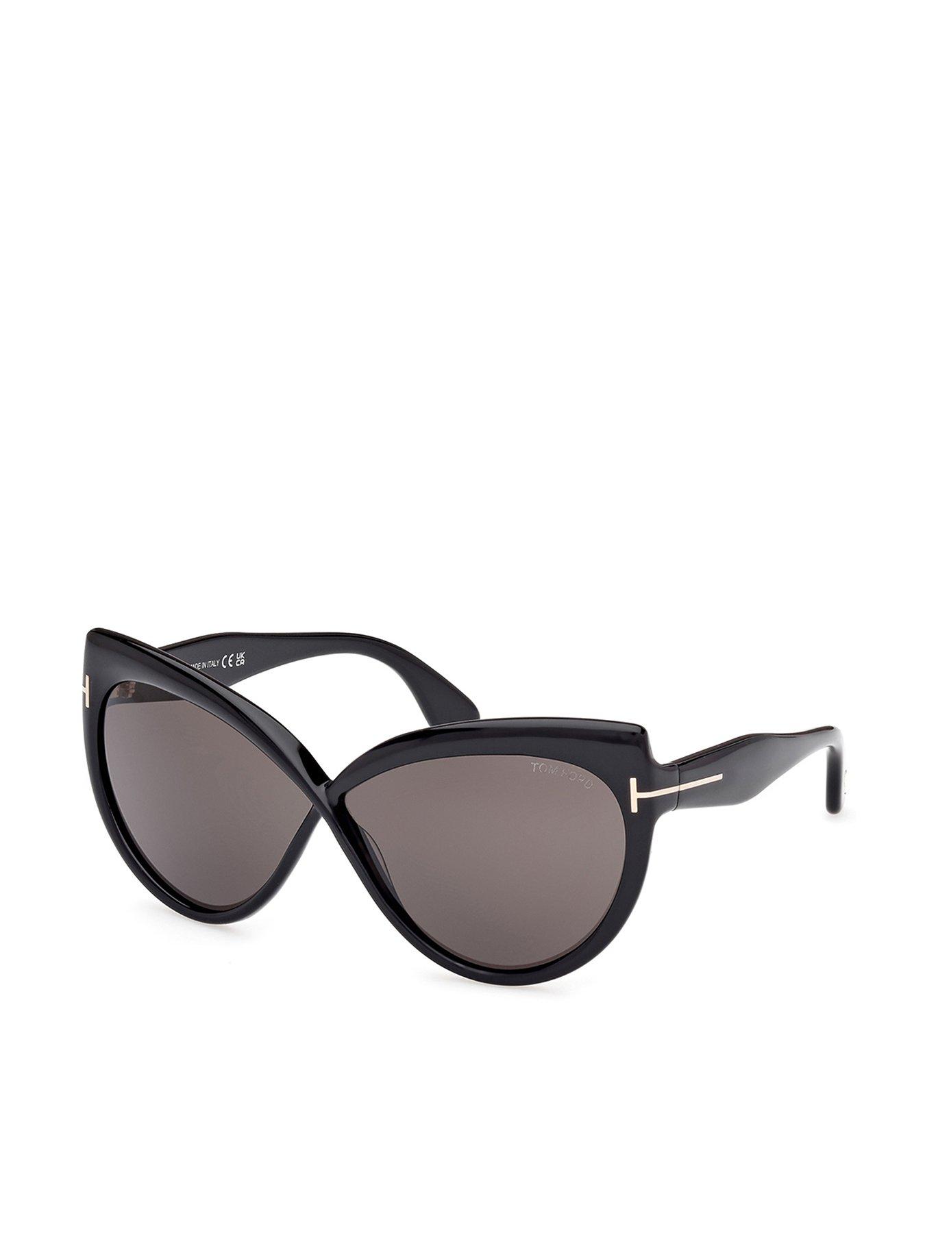 undefined Beatrice Butterfly Sunglasses - Shiny Black