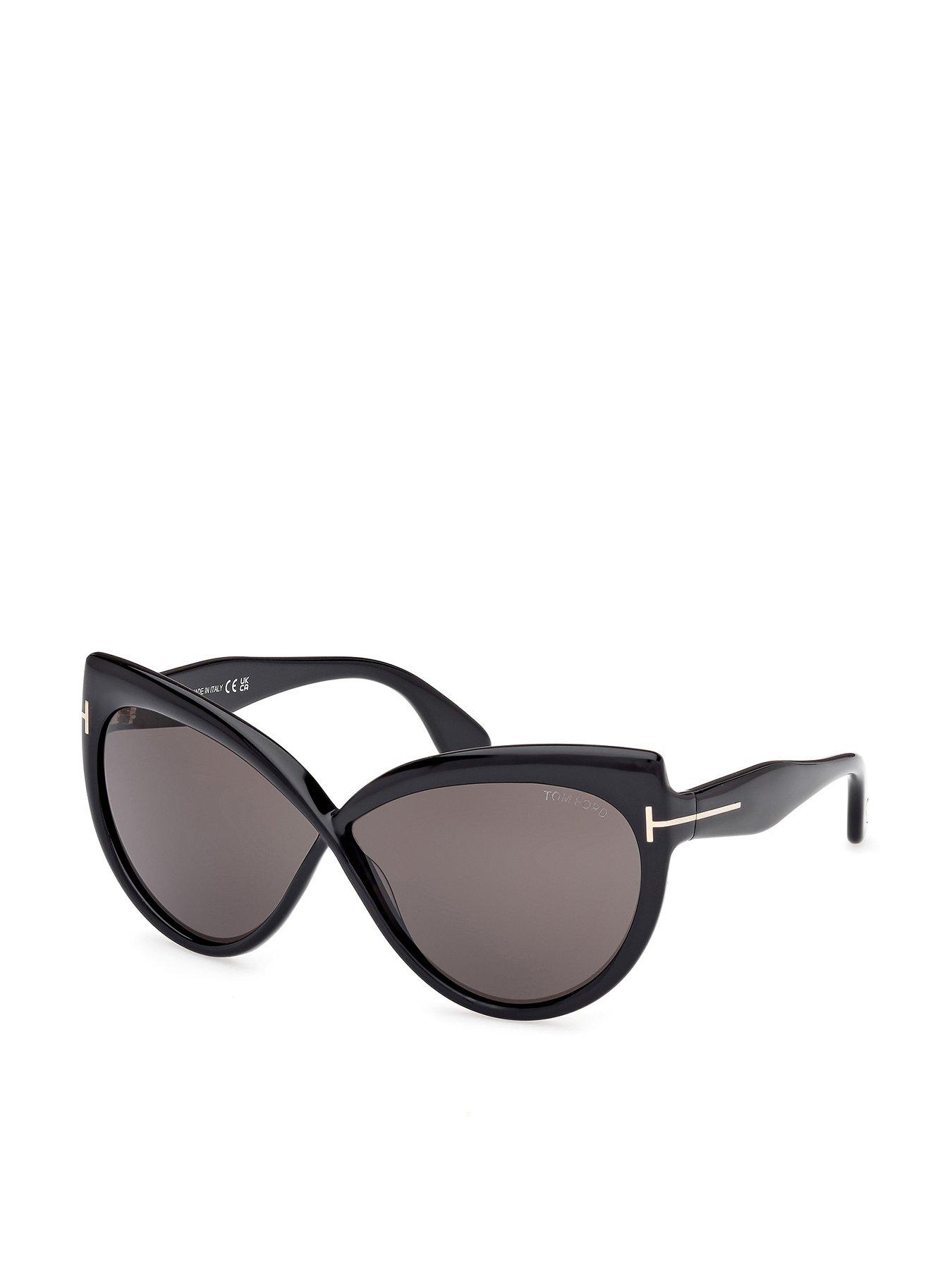 Image 1 of 4 of Tom Ford Beatrice Butterfly Sunglasses - Black