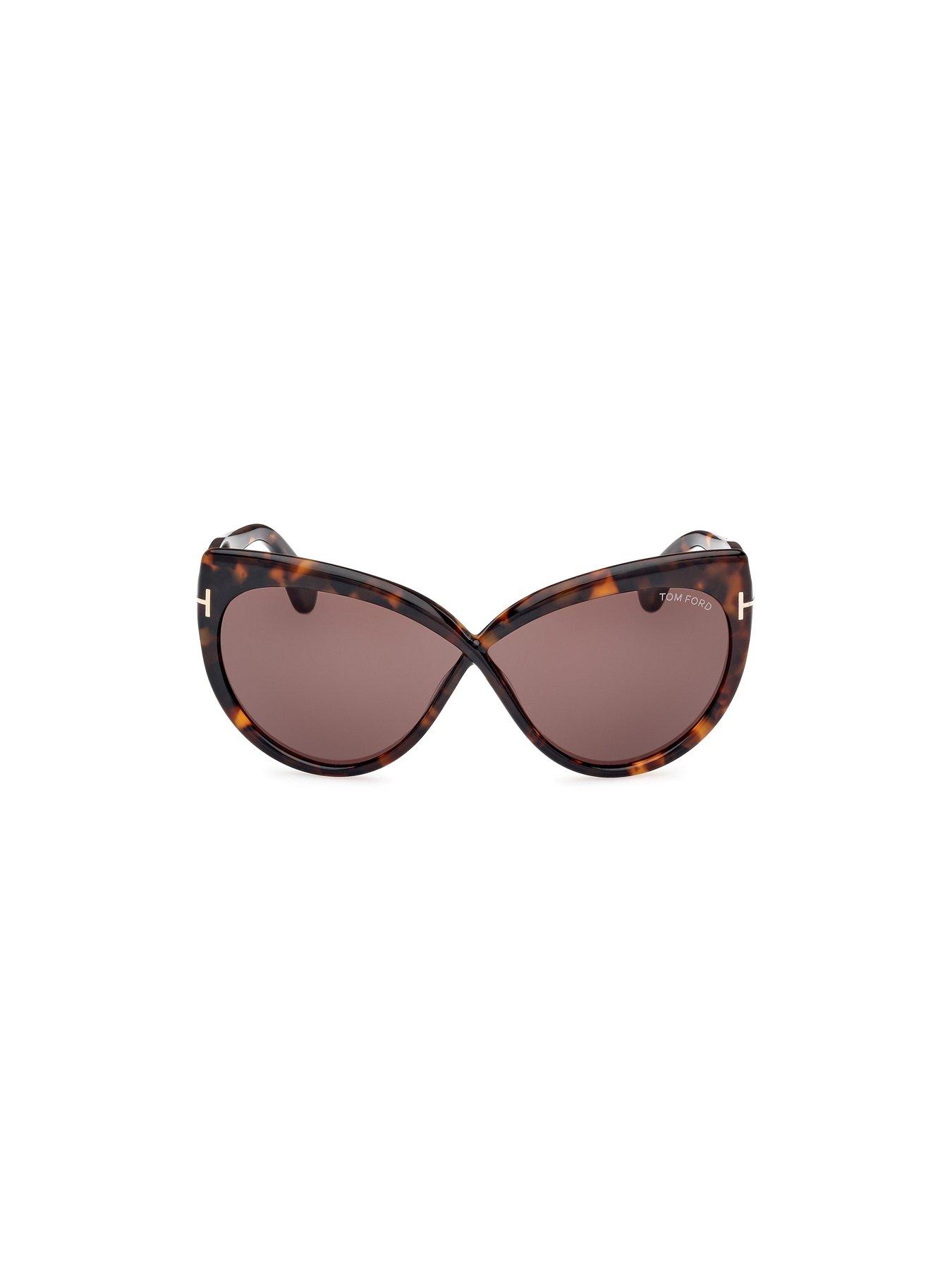 Image 4 of 4 of Tom Ford Beatrice Butterfly Sunglasses - Dark Havana