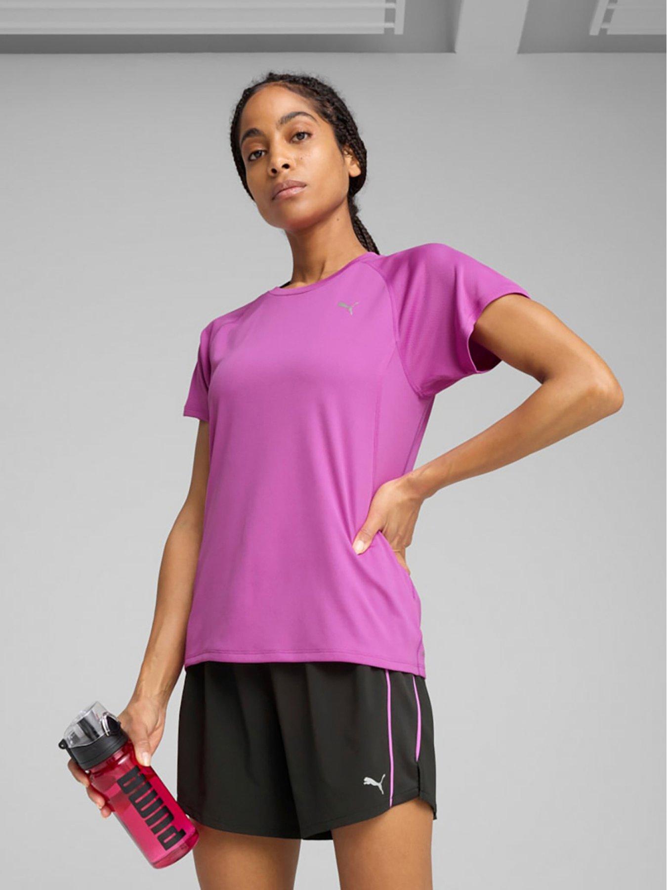 undefined Womens Running Velocity T-Shirt - Purple