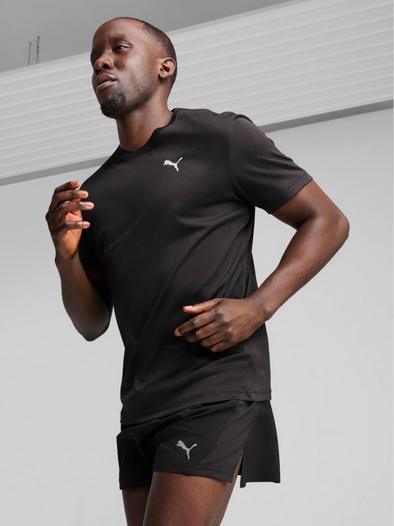 undefined Mens Running Graphics Faster T-Shirt - Black