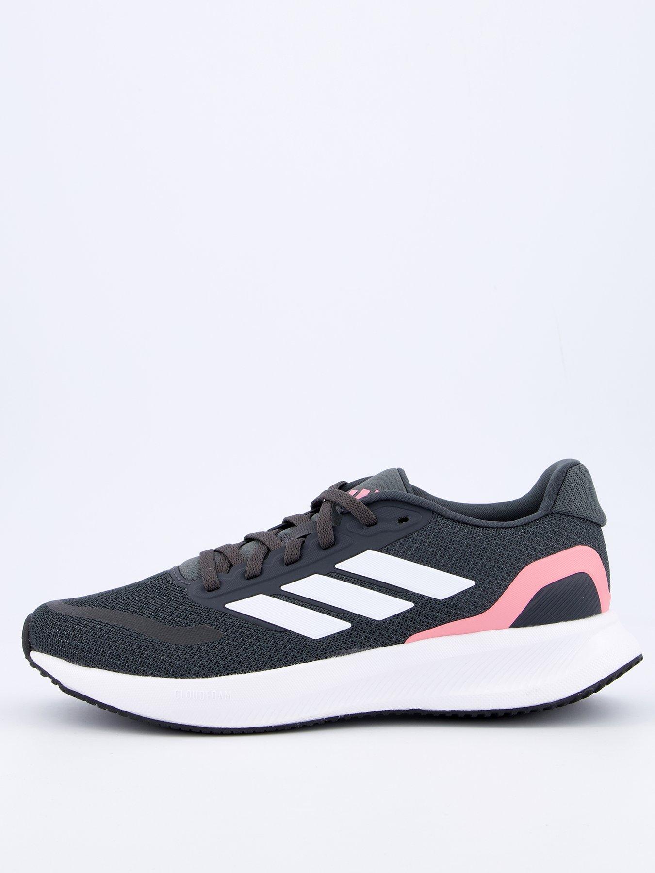 adidas Womens Running Runfalcon 5 Trainers - Grey Six/Cloud White/Bliss Pink