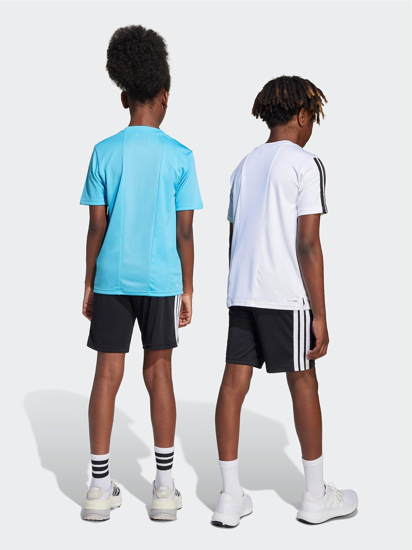Image 2 of 5 of adidas Junior Boys Train Essentials 3 Stripe Shorts - Black