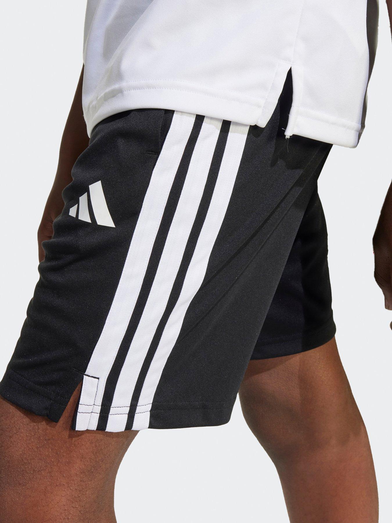 Image 4 of 5 of adidas Junior Boys Train Essentials 3 Stripe Shorts - Black