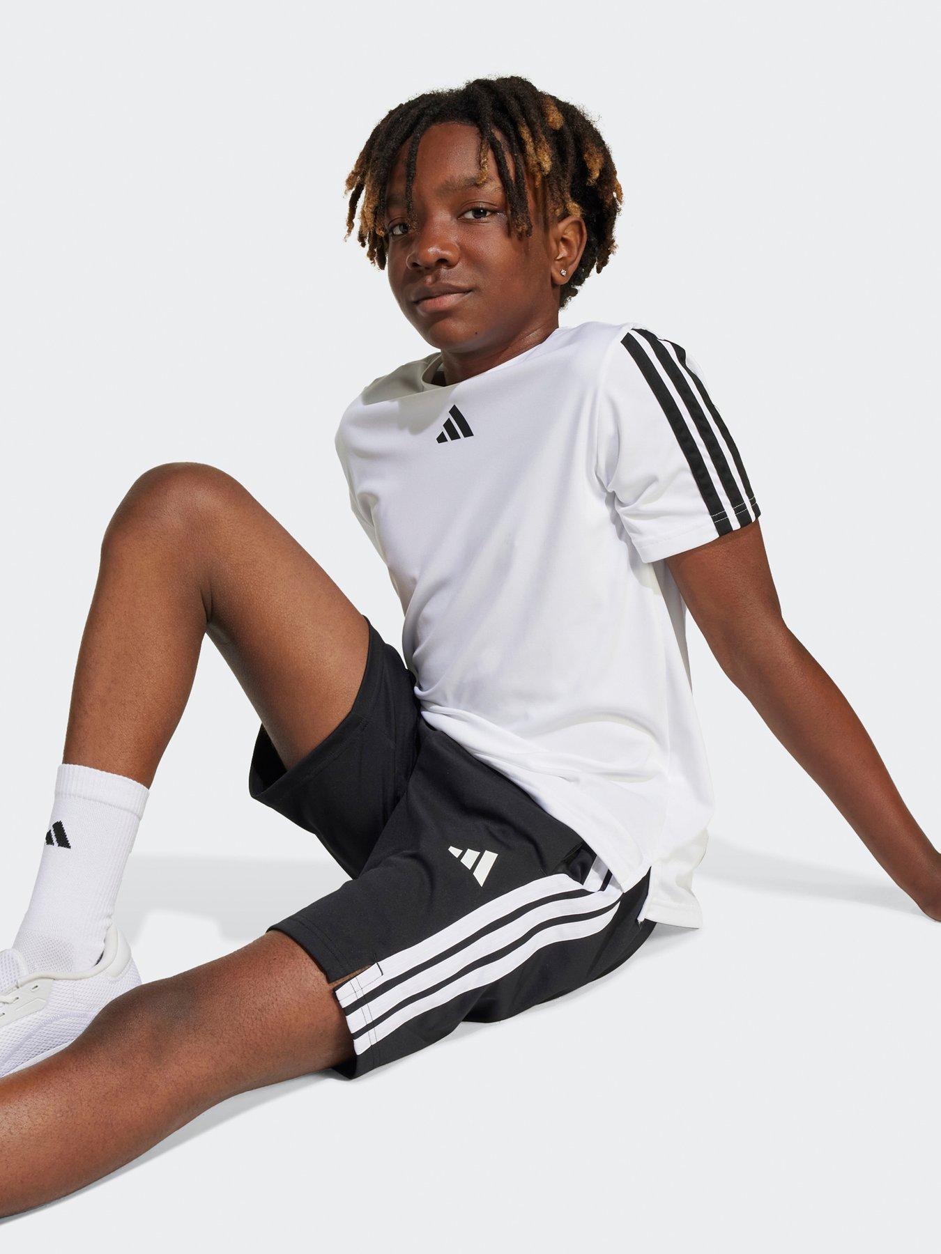 Image 5 of 5 of adidas Junior Boys Train Essentials 3 Stripe Shorts - Black