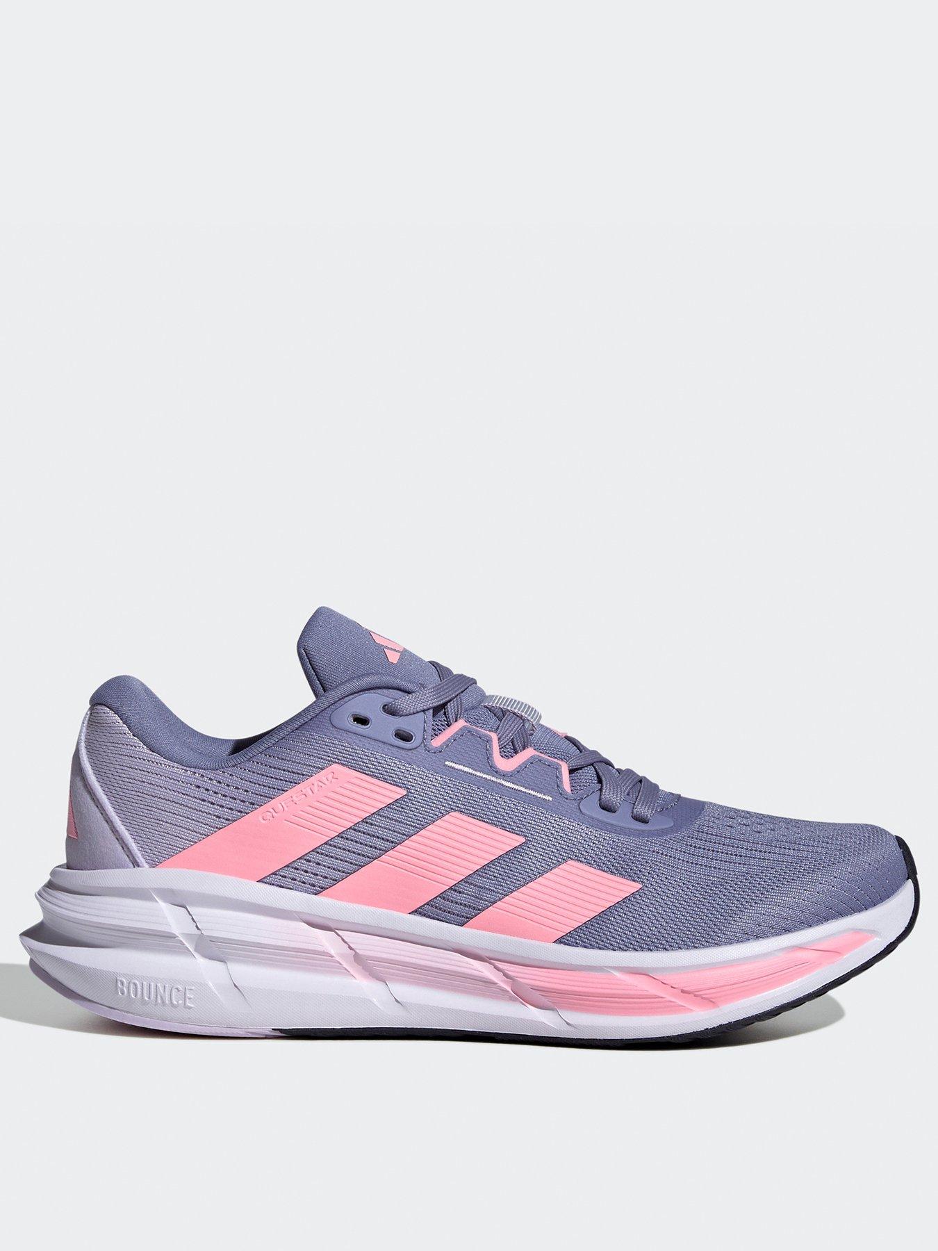 undefined Womens Running Questar 3 Trainers - Grey/Pink