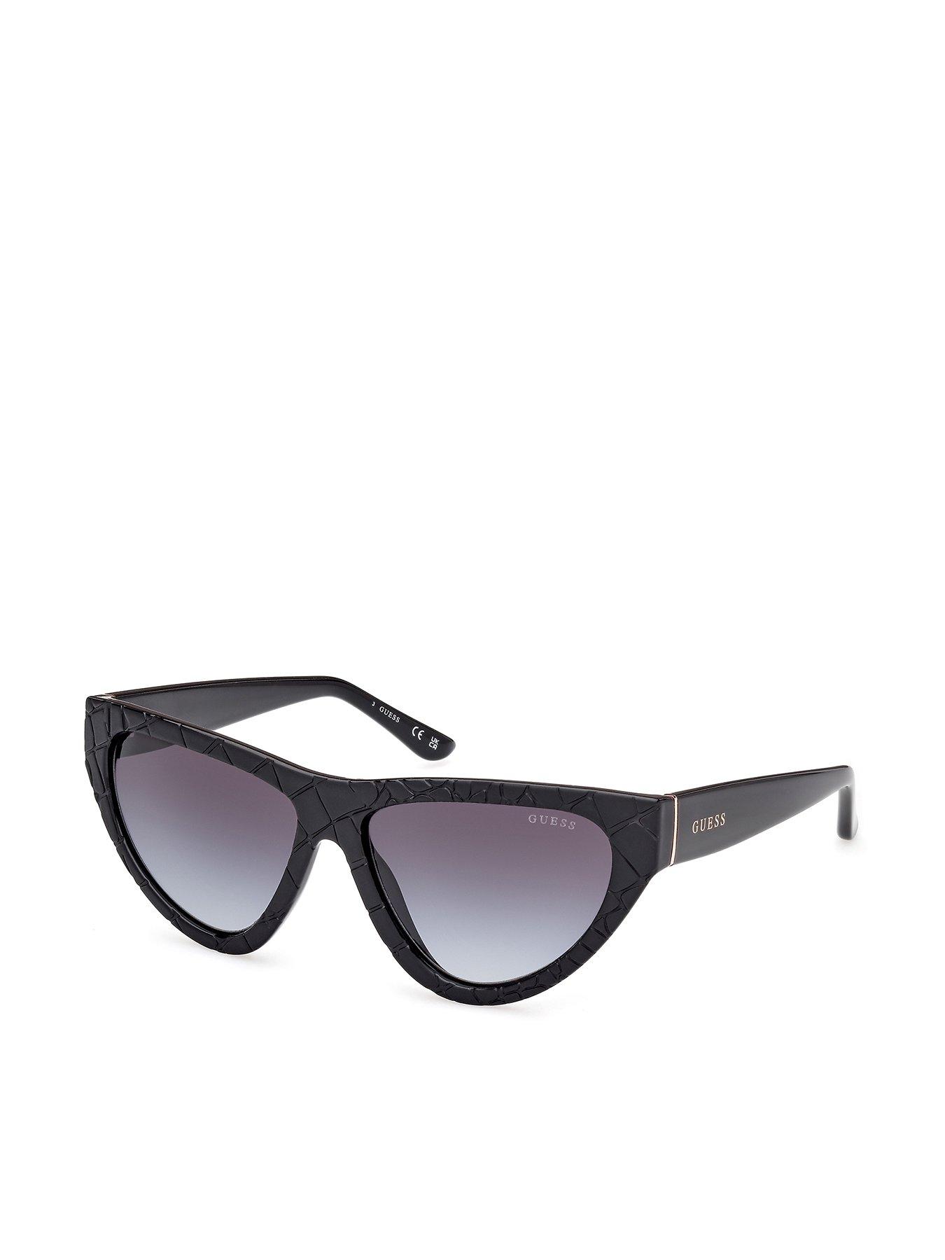 Image 1 of 4 of Guess Cat Eye Frame Sunglasses - Matte Black