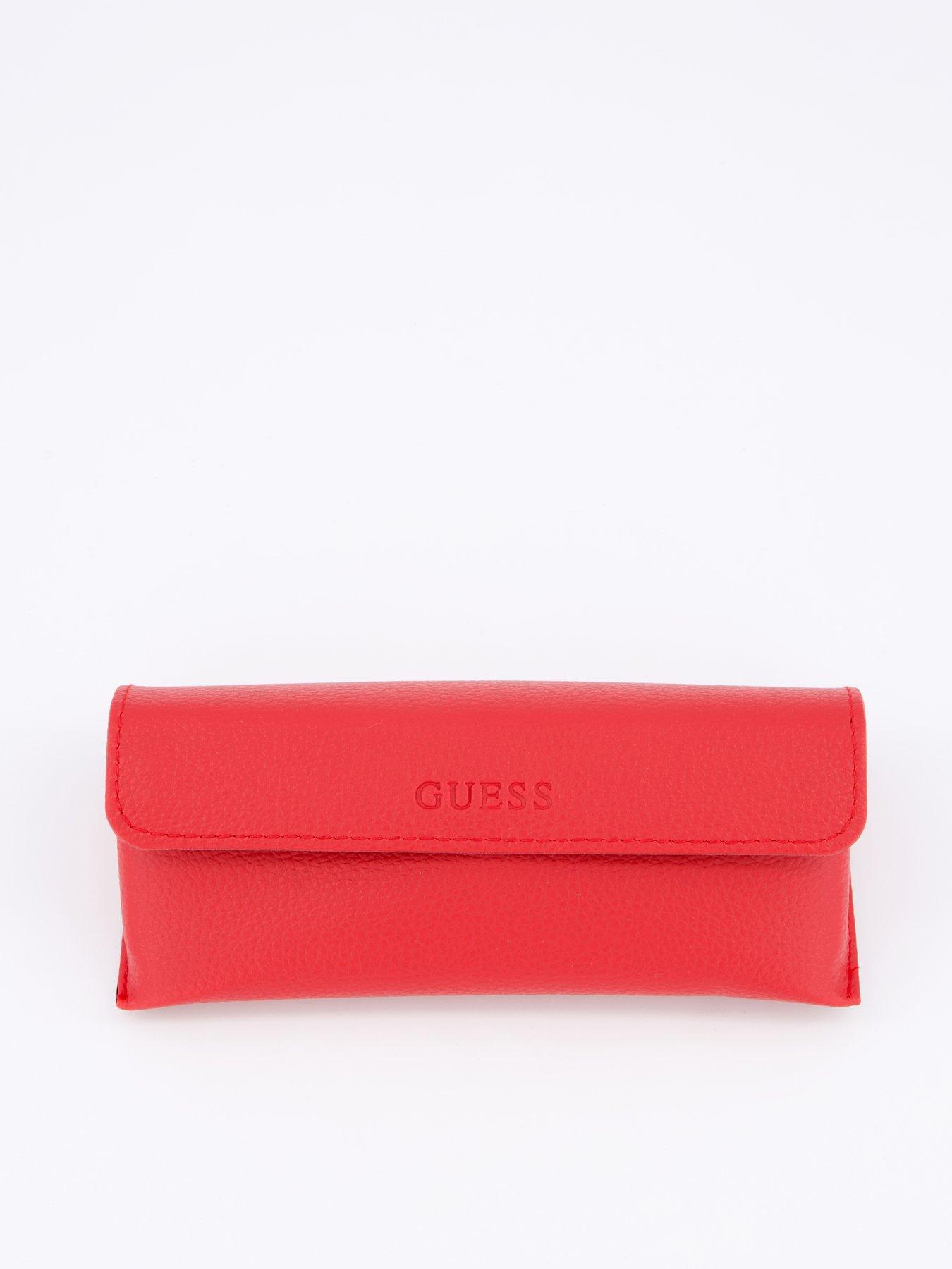Image 4 of 5 of Guess Geometric Oversized Sunglasses - Shiny Beige