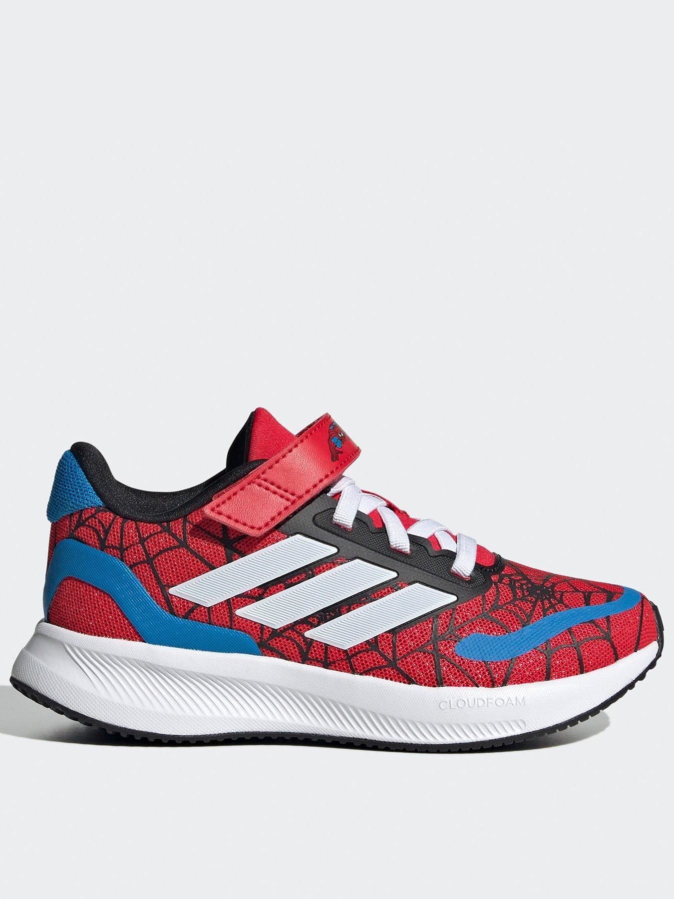adidas Boys Kids Runfalcon Spider-Man Trainers Red Very
