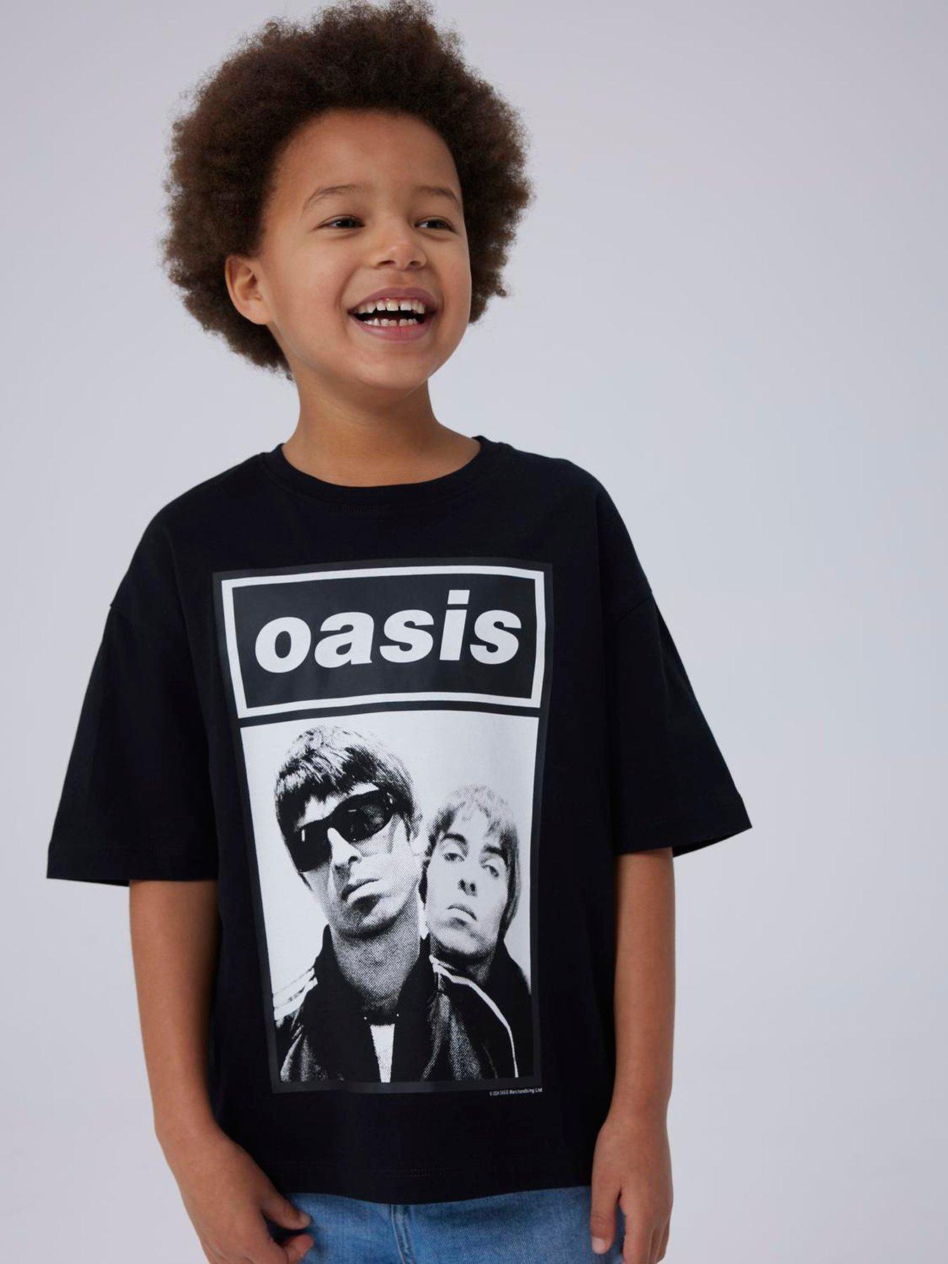 undefined Kids Unisex Oasis Graphic Short Sleeve T-shirt - Black