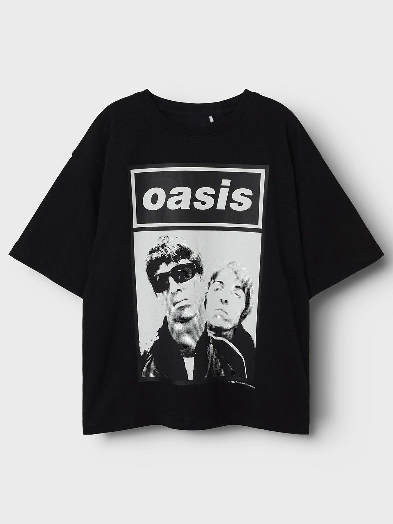undefined Kids Unisex Oasis Graphic Short Sleeve T-shirt - Black