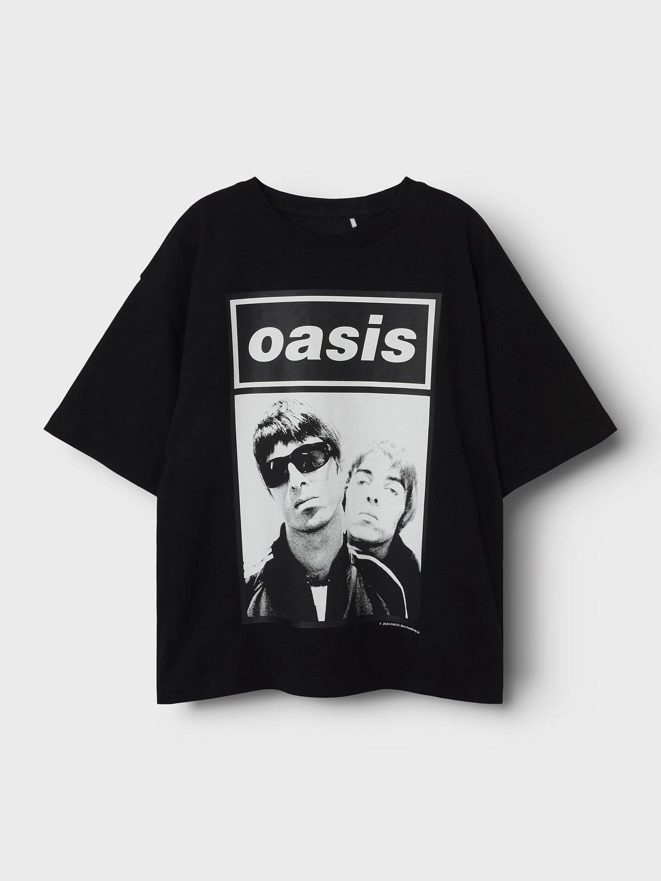 Name It Kids Unisex Oasis Graphic Short Sleeve T-shirt Black Very