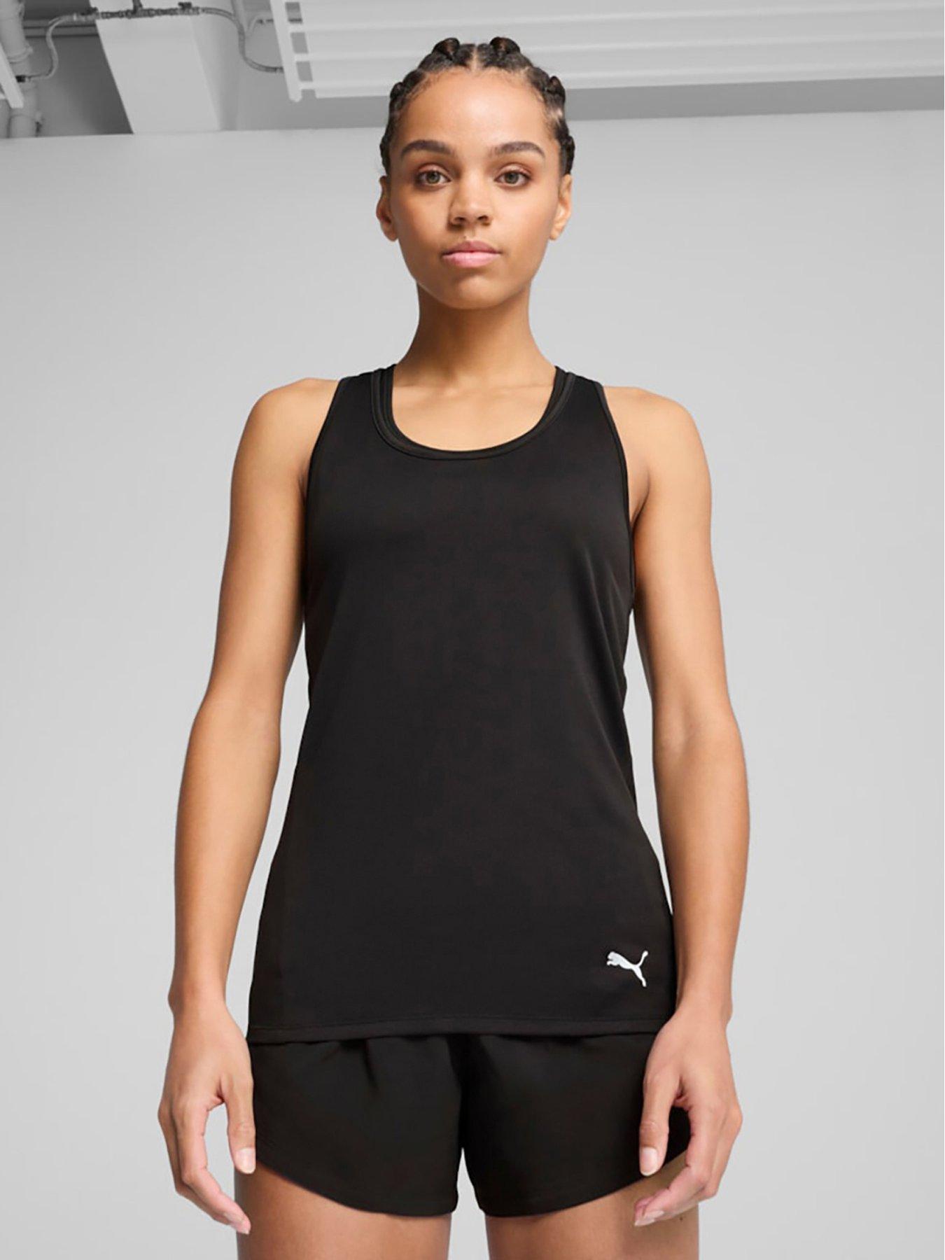 Puma Womens Training Essential Racerback Tank - Black
