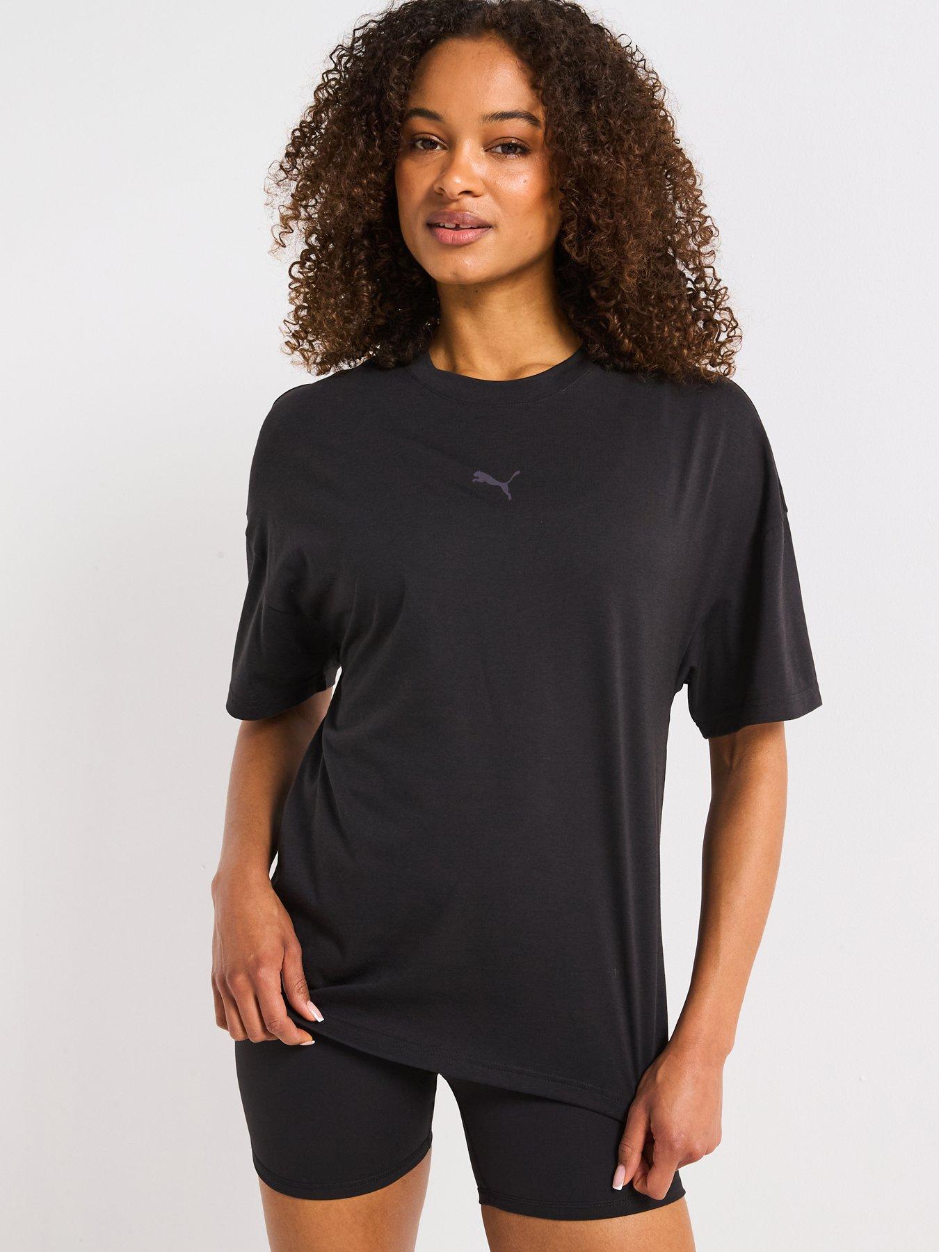 undefined Womens Training Evolve Oversized Tee - Black