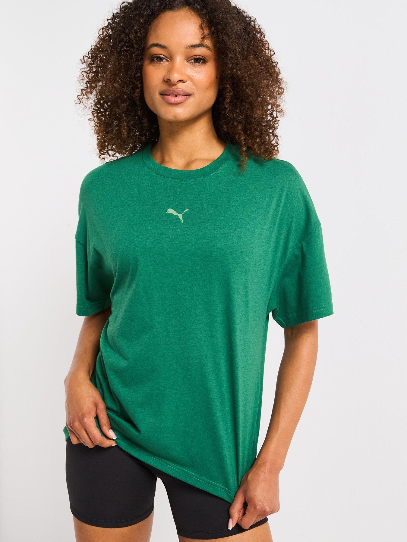 undefined Womens Training Evolve Oversized Tee - Green