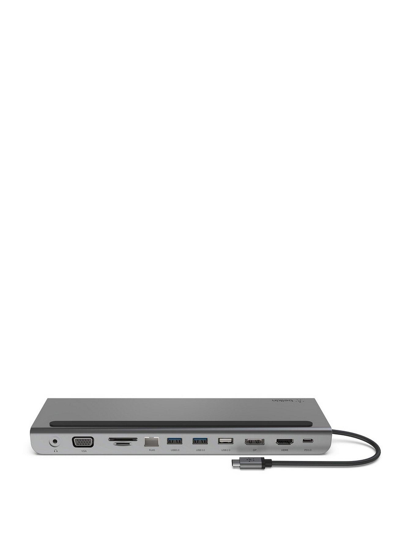 Image 1 of 7 of Belkin USB-C Hub 11-in-1 MultiPort Adapter Dock with 4K HDMI