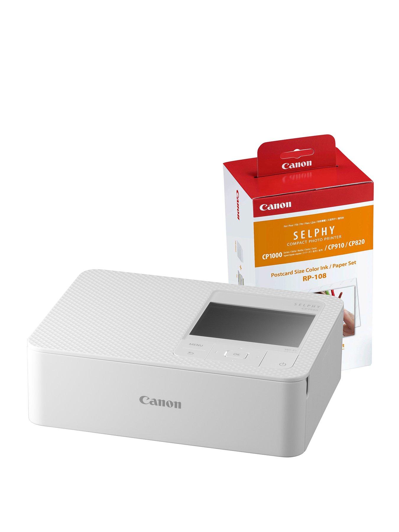 Image 1 of 6 of Canon Selphy CP1500 Wireless Photo Printer with Canon&nbsp;RP-108 Ink Paper Set