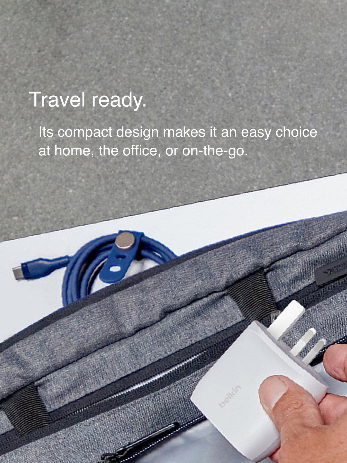 Image 5 of 6 of Belkin 60W USB-C Dual Port Mains Charger - White