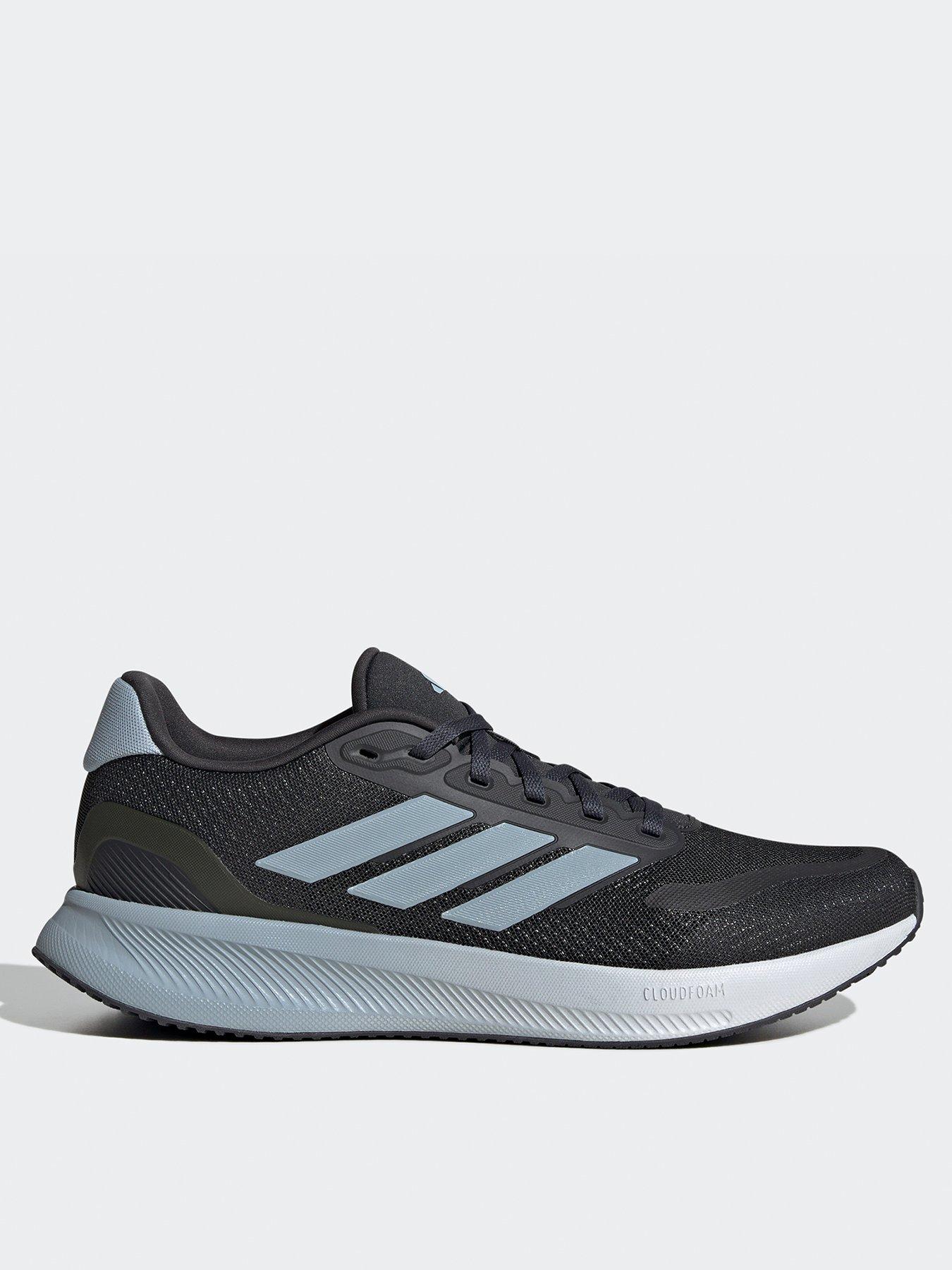 Image 1 of 7 of adidas Mens Running Runfalcon 5 Trainers - Dark Grey - Carbon/Wonder Blue/Ftwr White