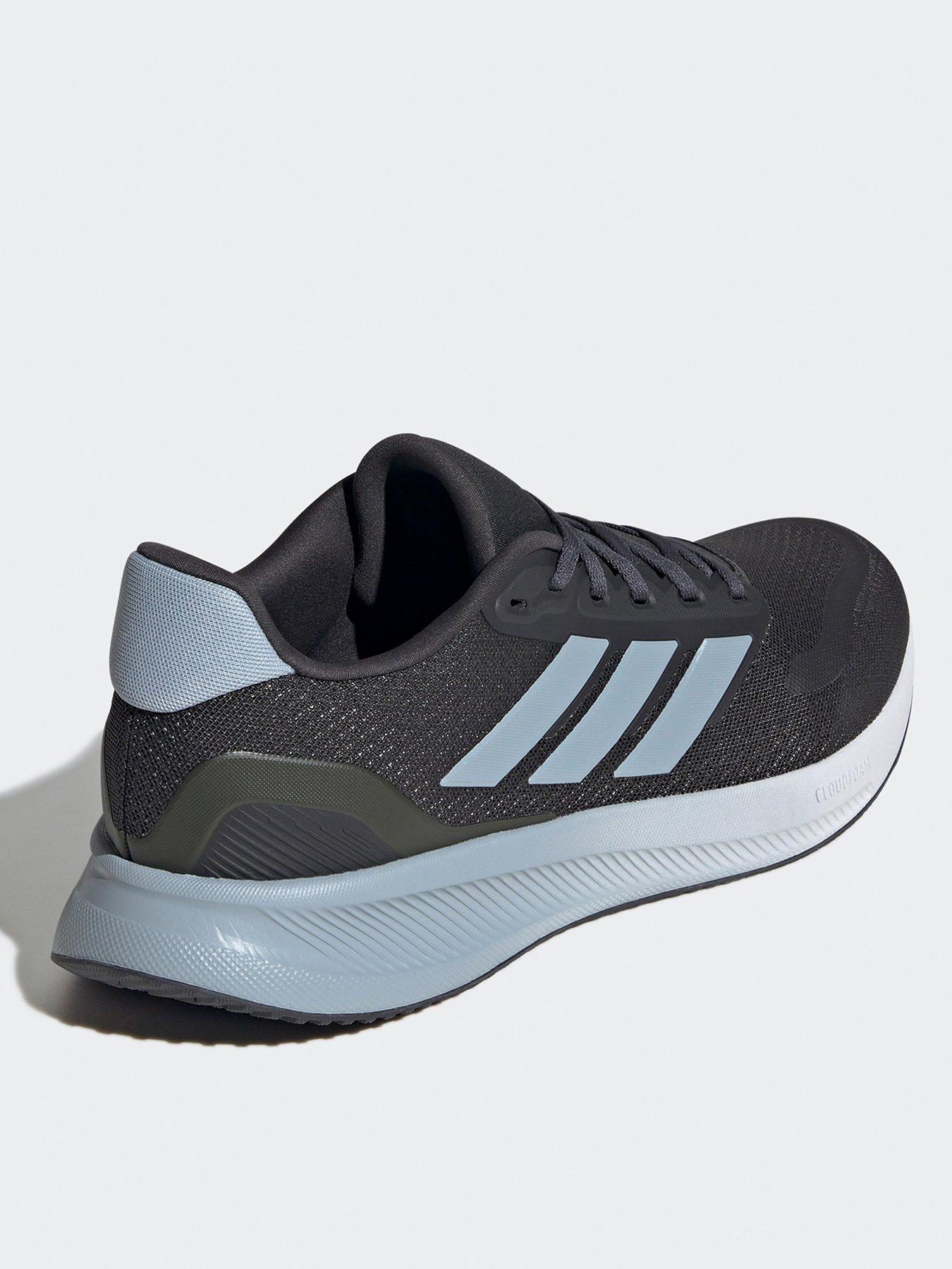Image 3 of 7 of adidas Mens Running Runfalcon 5 Trainers - Dark Grey - Carbon/Wonder Blue/Ftwr White