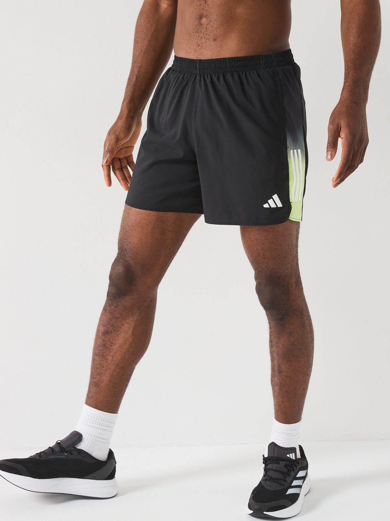 adidas Mens Running Own The Run Colour Block Inch Shorts Black