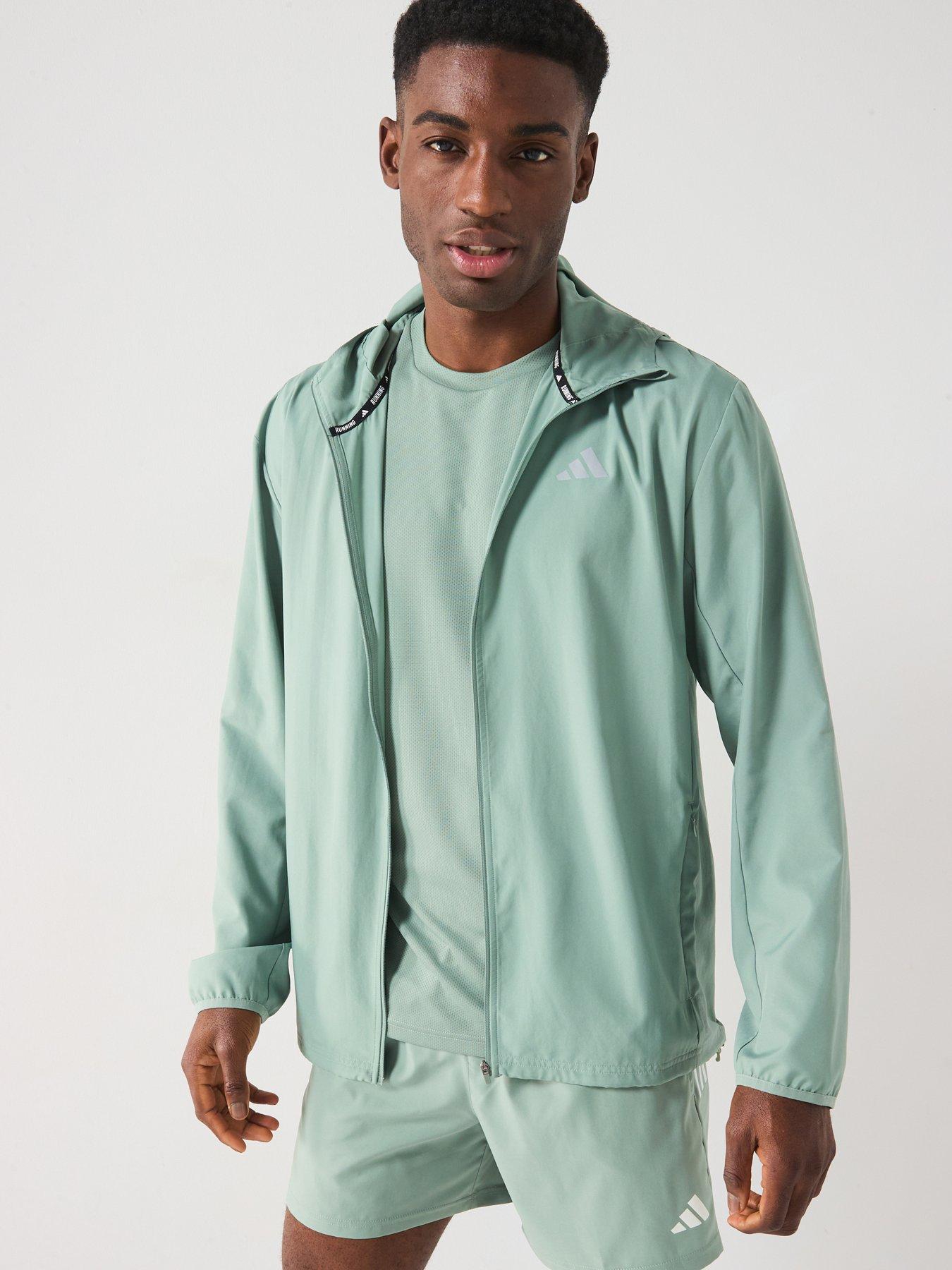 undefined Mens Run It Jacket - Silver Green