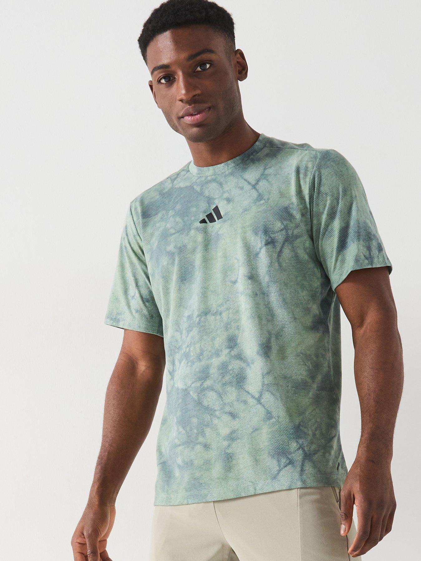 Image 1 of 6 of adidas Men's Training Power Printed T-Shirt - Wonder Silver/Black