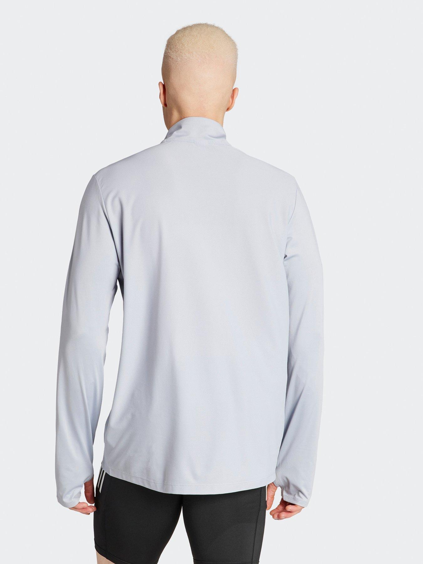 Image 2 of 5 of adidas Men's Running Own The Run 1/2 Zip Top - Halo Silver
