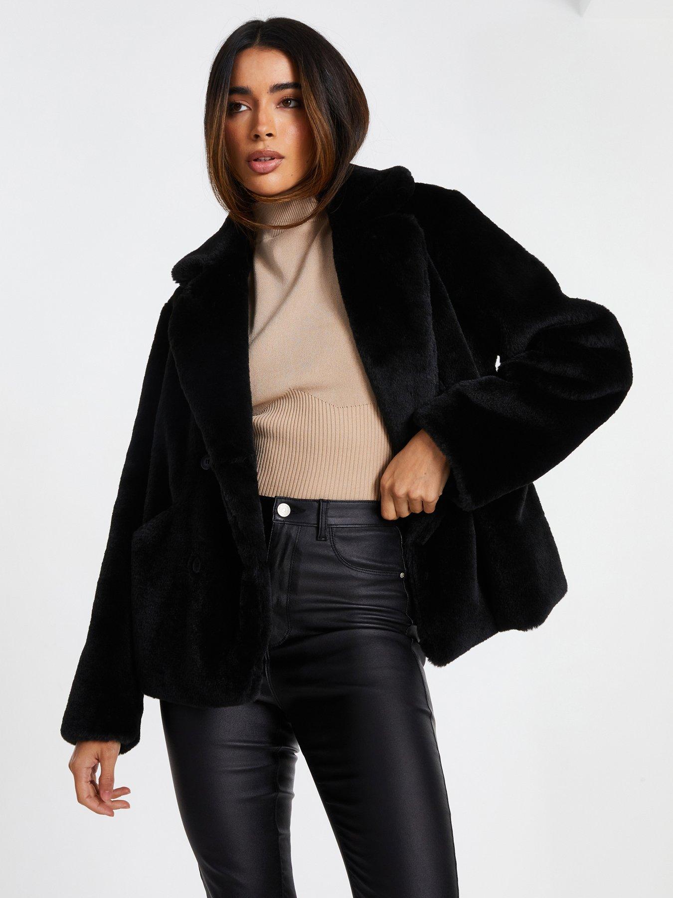 Womens Faux Fur Coats - Very