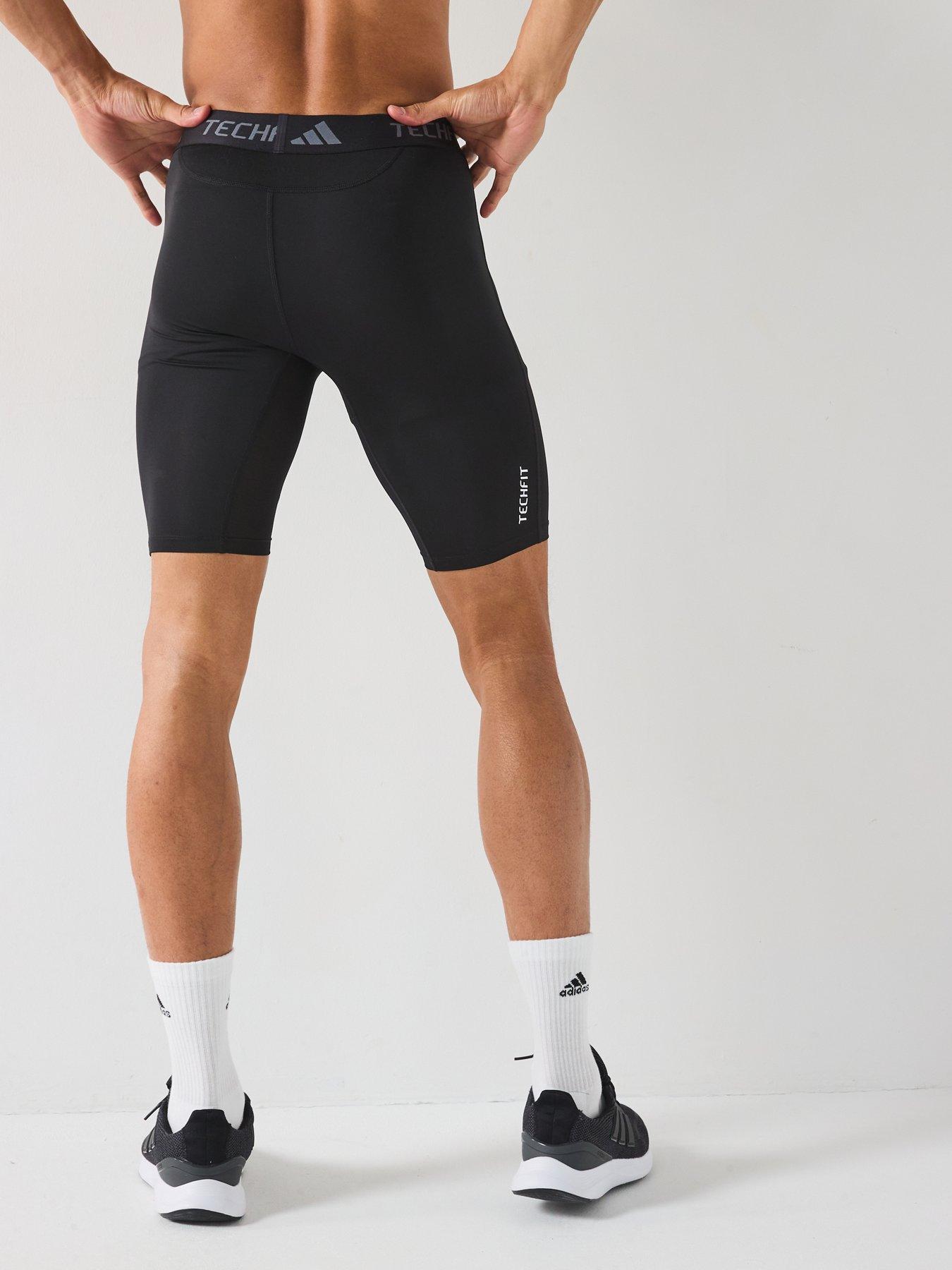 Image 2 of 6 of adidas Mens Training Tech Fit Base Shorts - Black