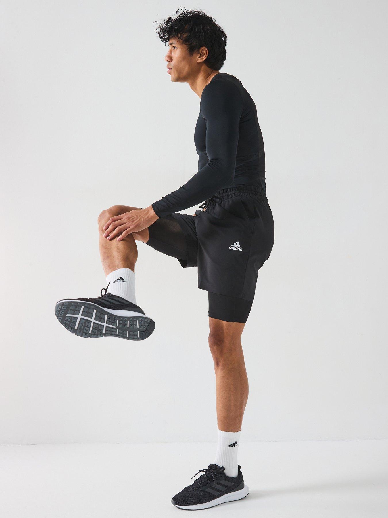 Image 6 of 6 of adidas Mens Training Tech Fit Base Shorts - Black