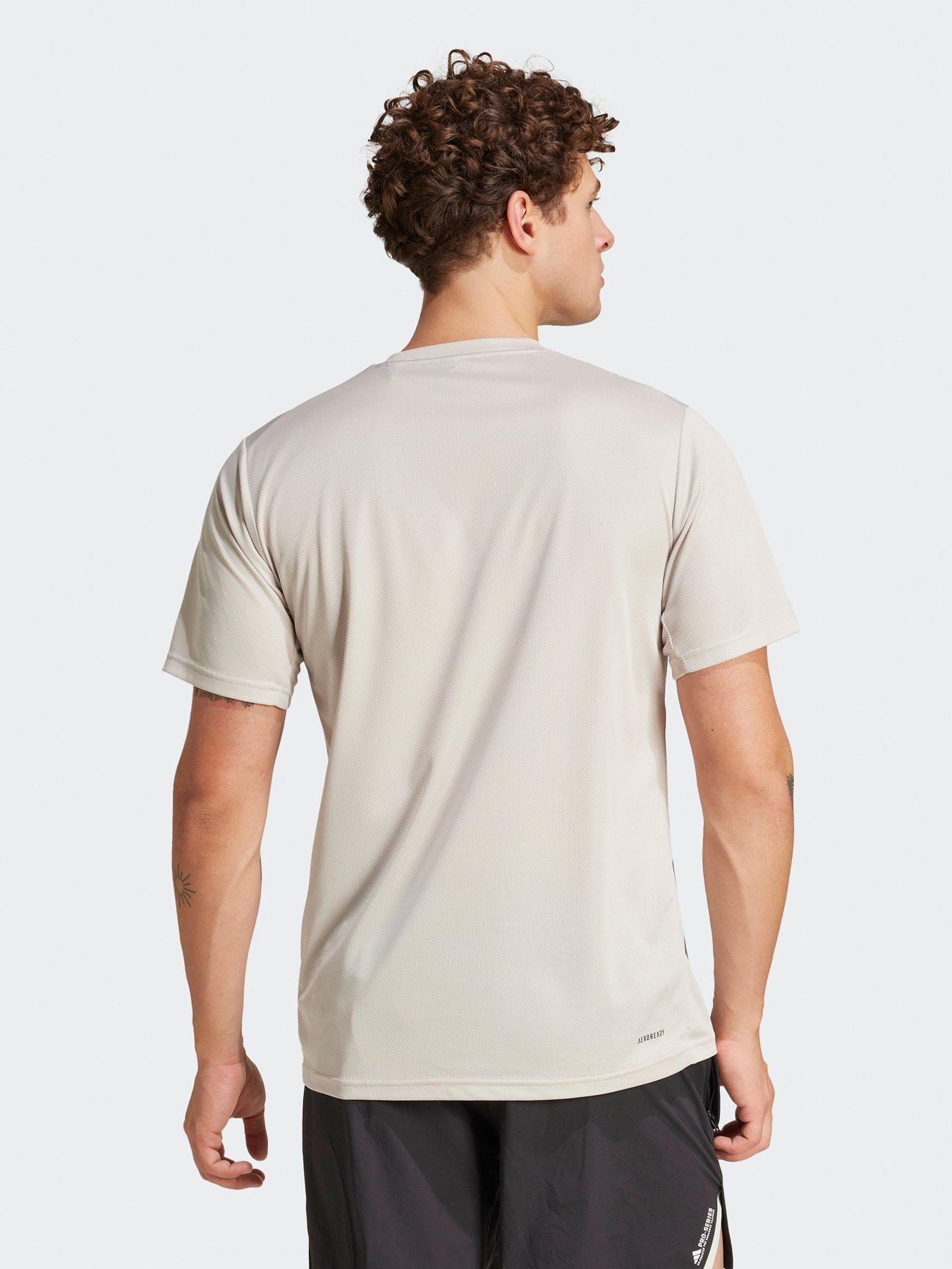 Image 2 of 5 of adidas Mens Train Essentials Base T-Shirt - Beige