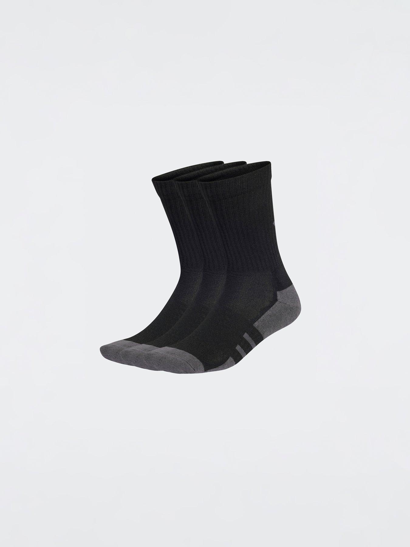 adidas Unisex Training Essential Crew Socks 3 Pack - Black