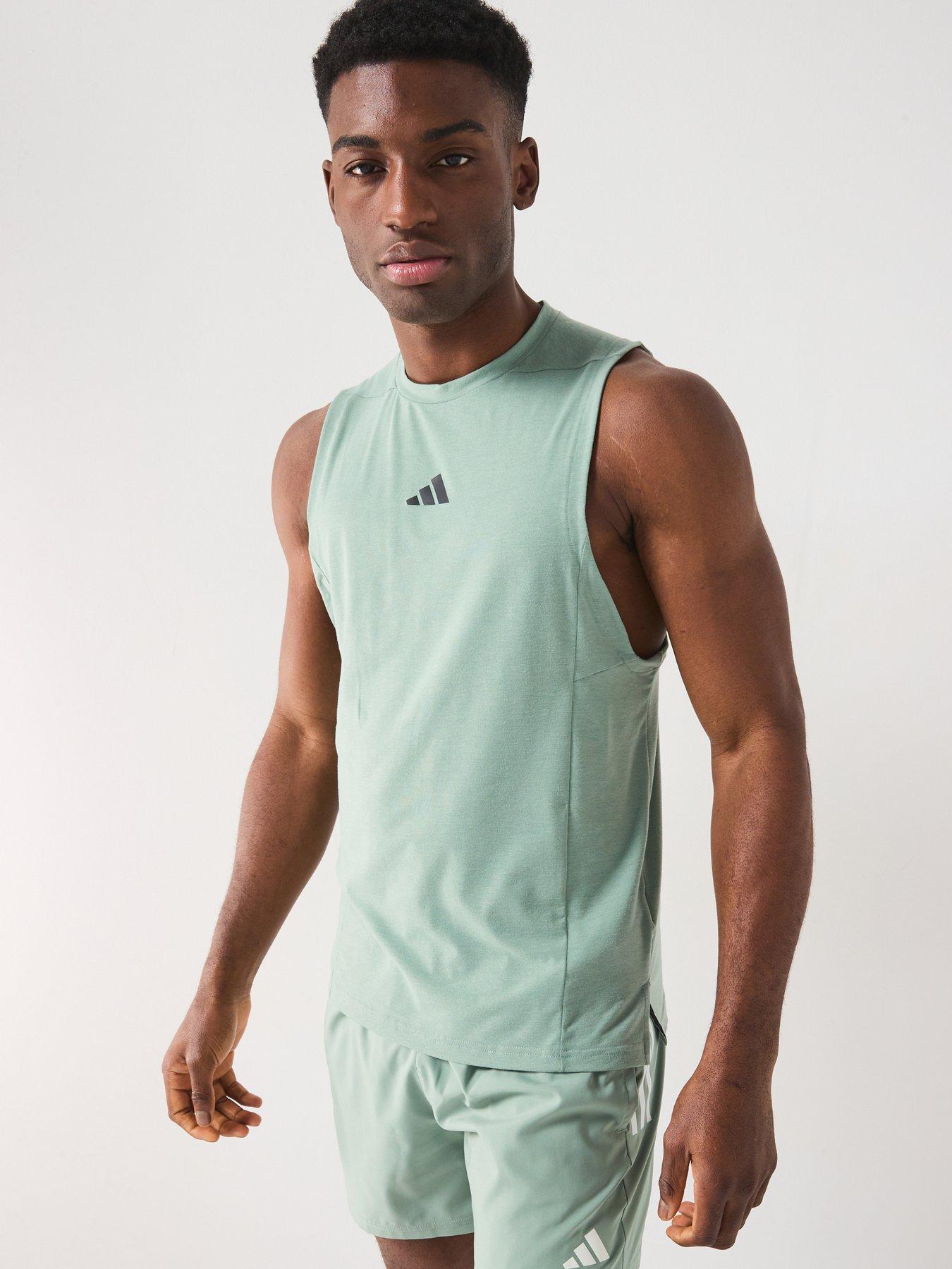 undefined Men's Designed 4 Training Tank - Silver Green