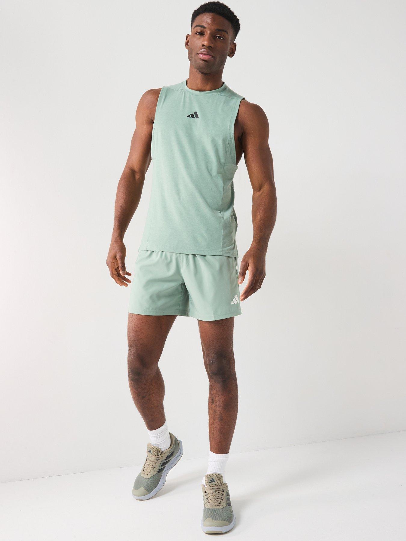 Image 3 of 4 of adidas Men's Designed 4 Training Tank - Silver Green