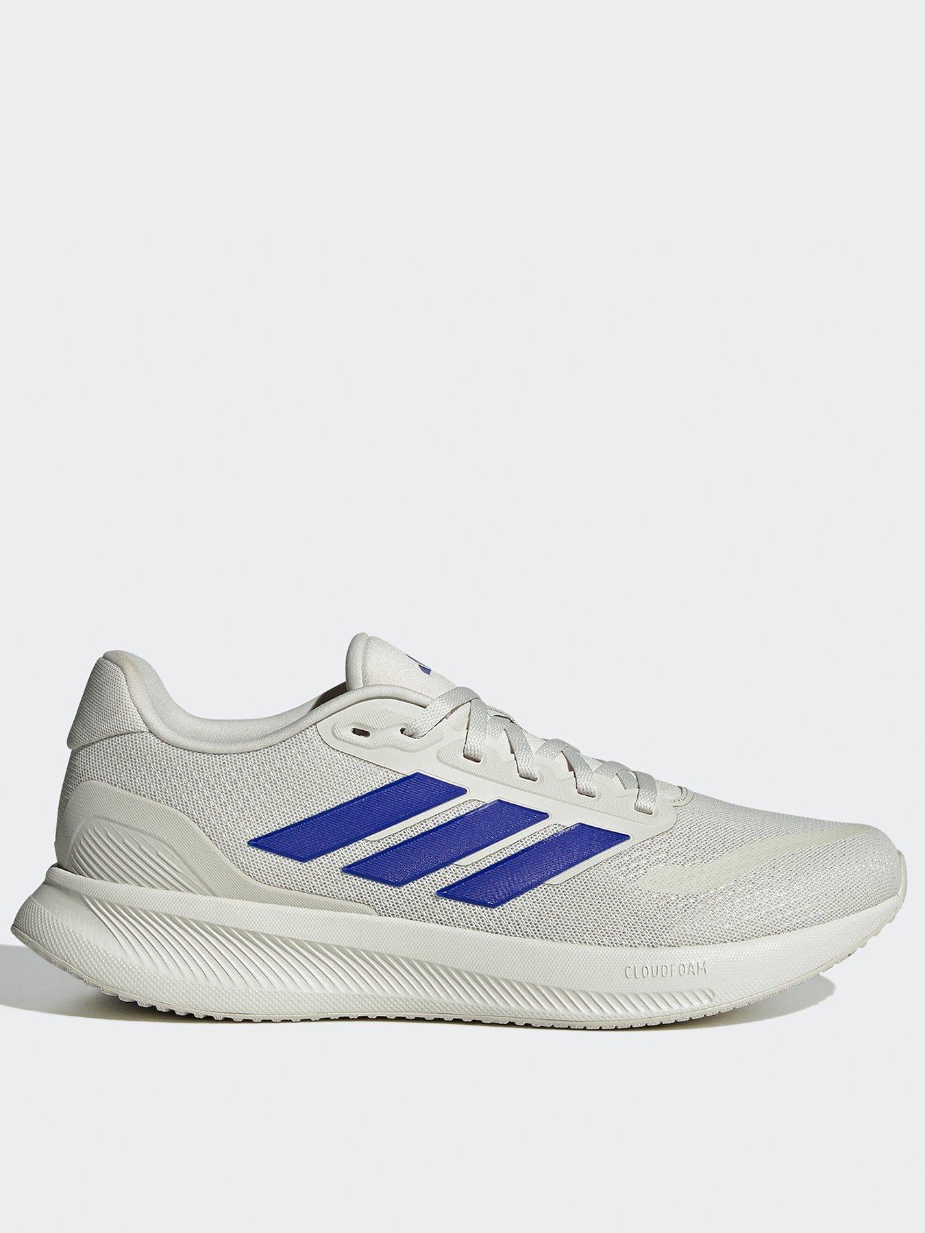 Image 1 of 6 of adidas Mens Running Runfalcon 5 Trainers - Grey/Blue - Orbit Grey/Lucid Blue/White