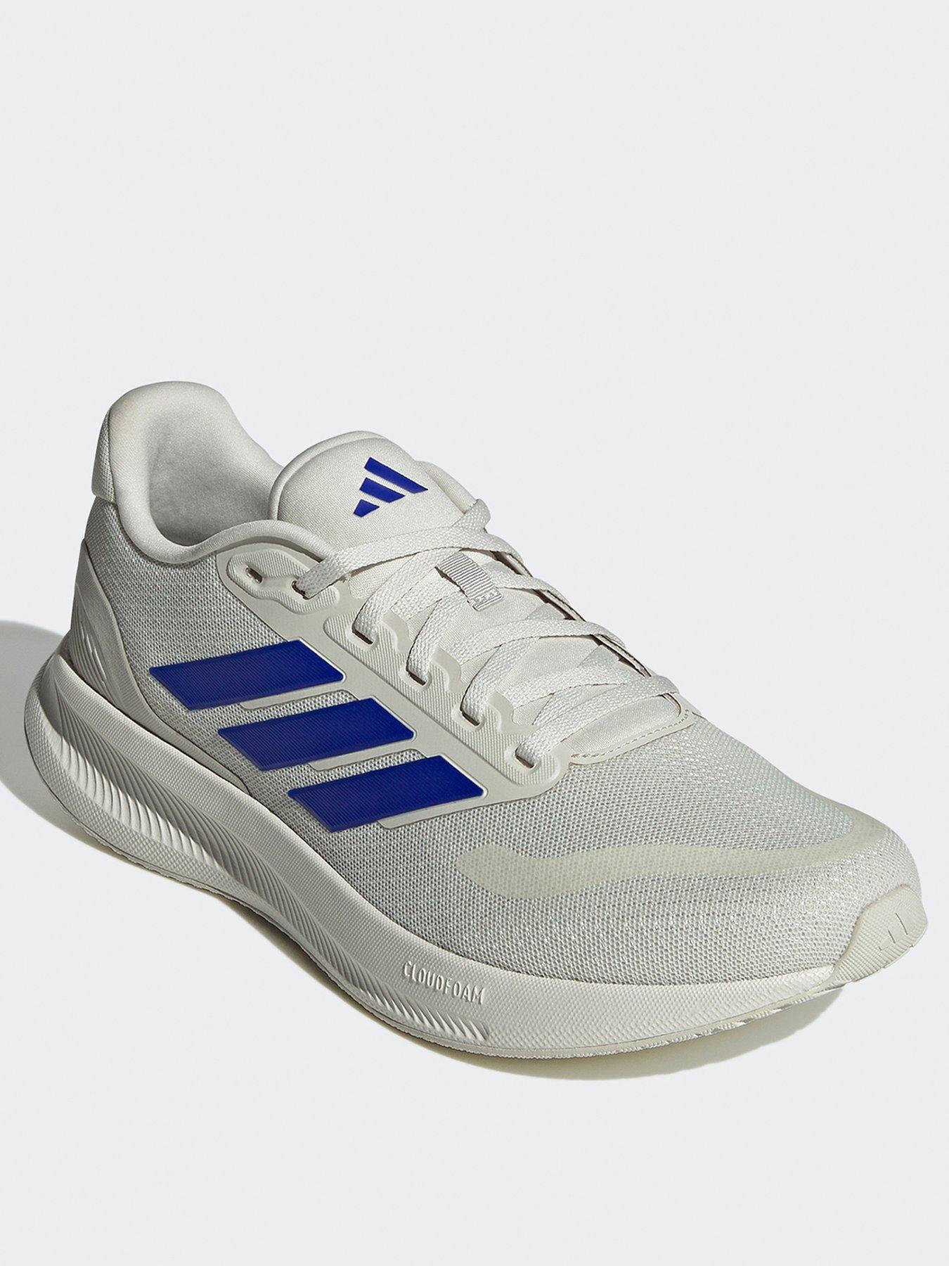 Image 2 of 6 of adidas Mens Running Runfalcon 5 Trainers - Grey/Blue - Orbit Grey/Lucid Blue/White