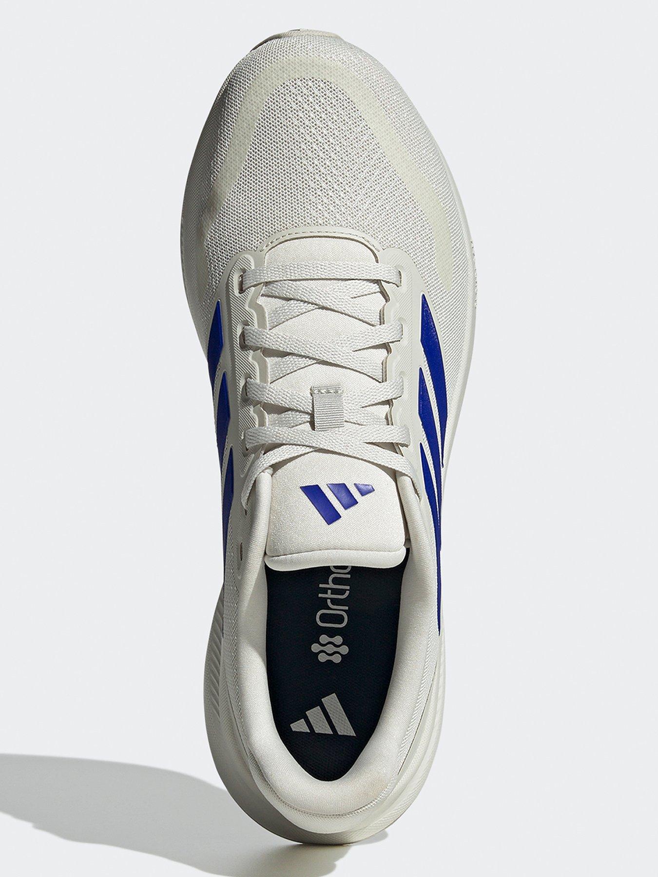 Image 4 of 6 of adidas Mens Running Runfalcon 5 Trainers - Grey/Blue - Orbit Grey/Lucid Blue/White