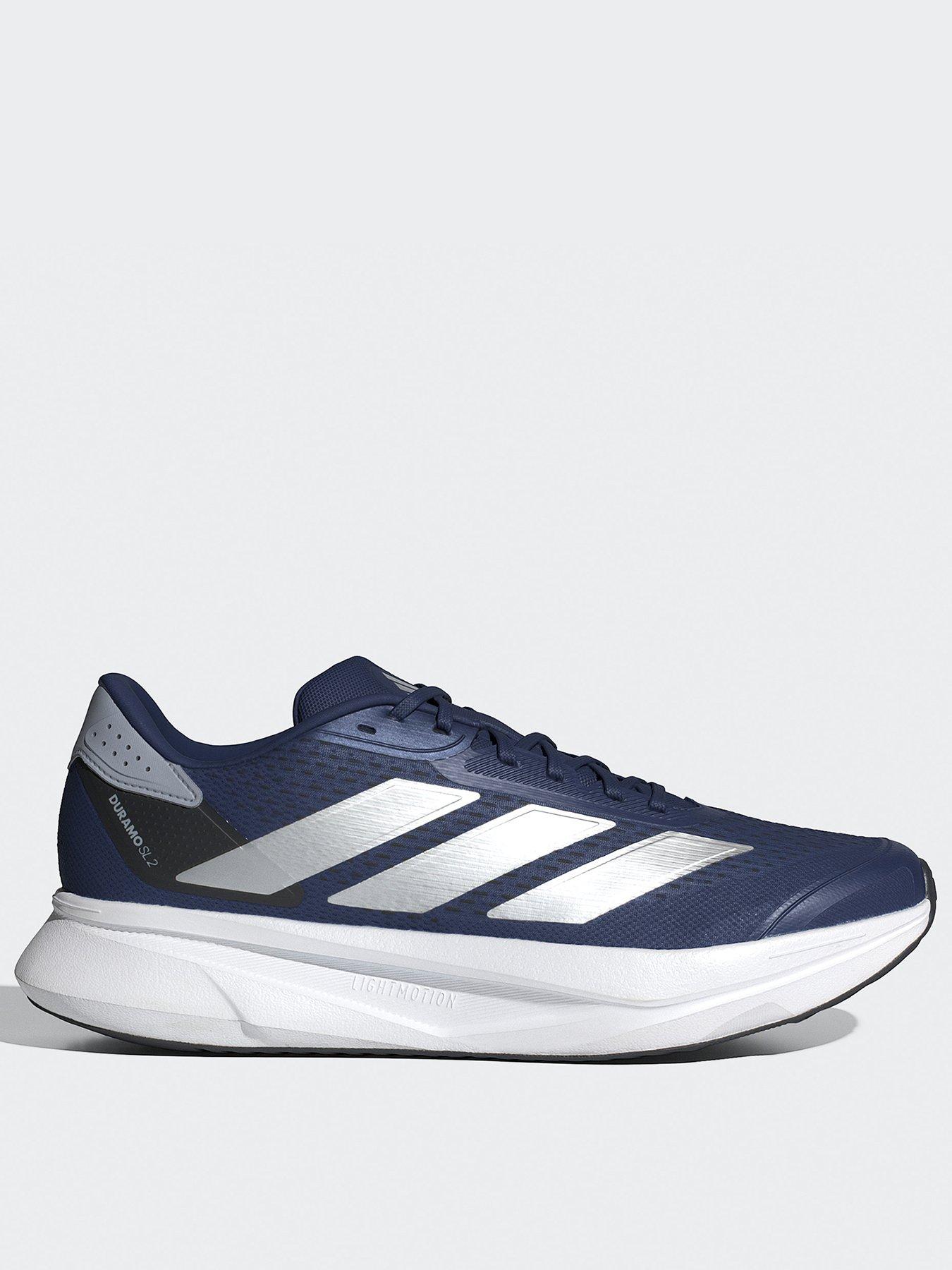 undefined Mens Running Duramo Sl2 Trainers - Blue/Silver - Dark Blue/Silver Met/Silver